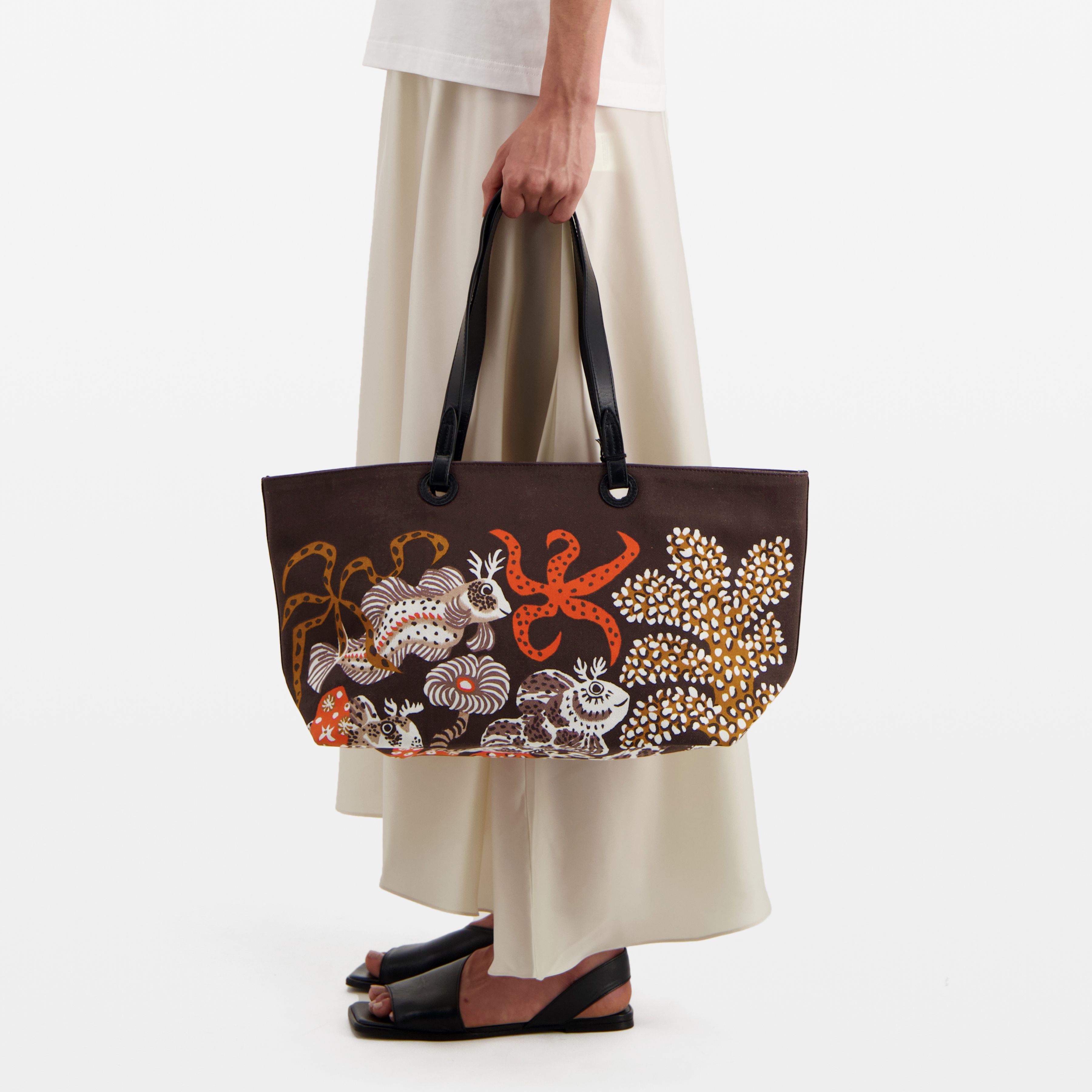 Carrier Bag S - Jardin de sirènes / Dom Robert - Brown