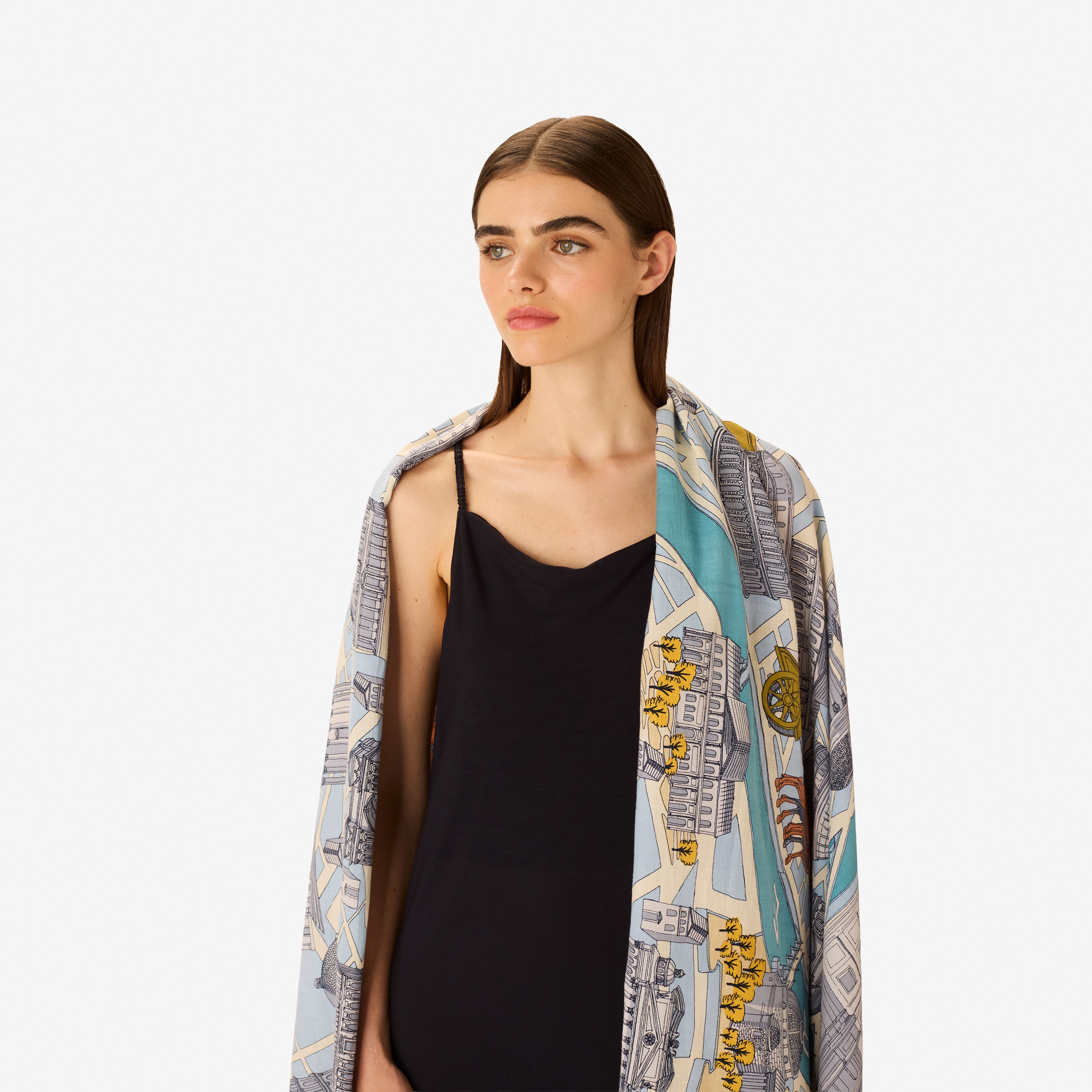 Scarf 100 - Rome - Grey