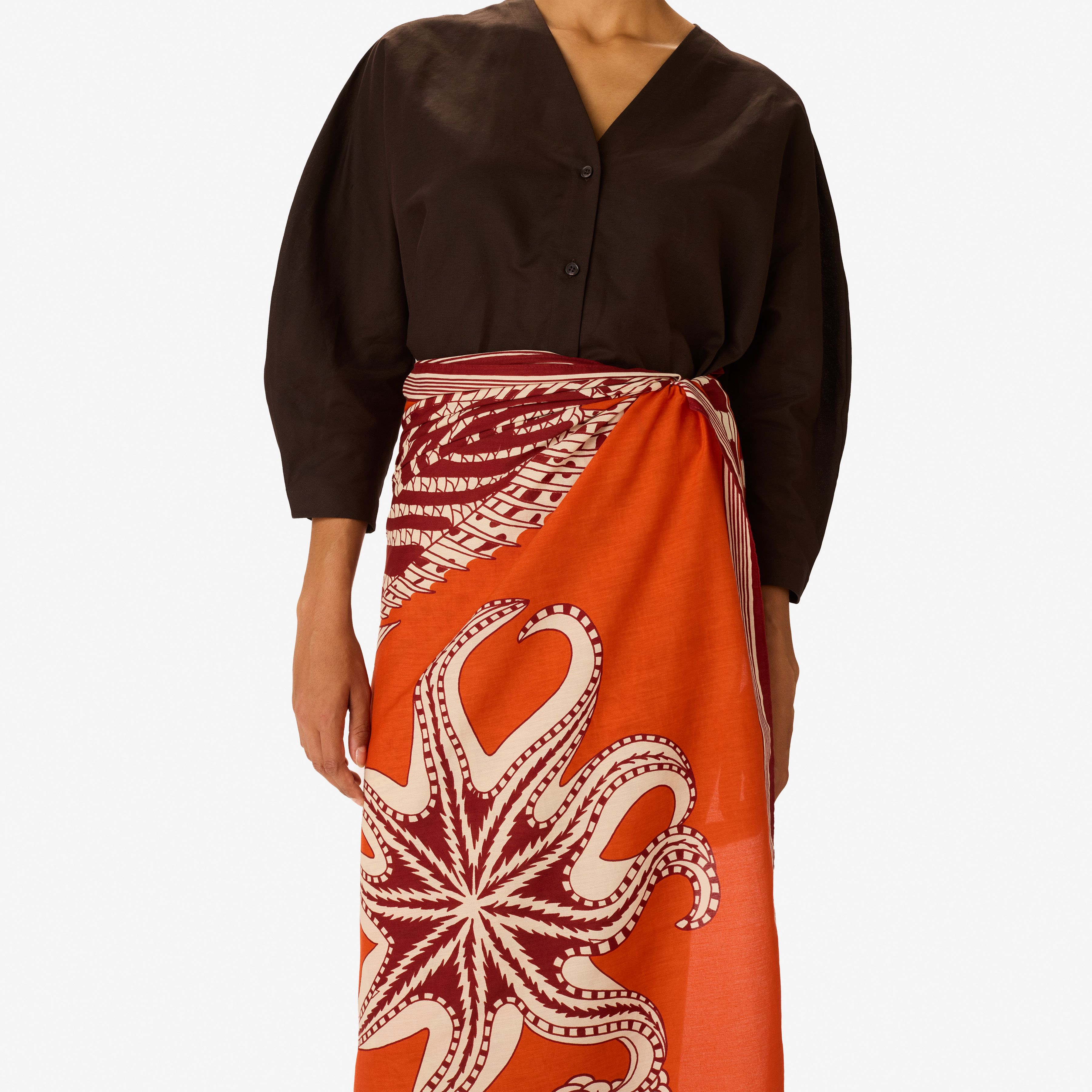 Scarf 100 - Vague - Orange