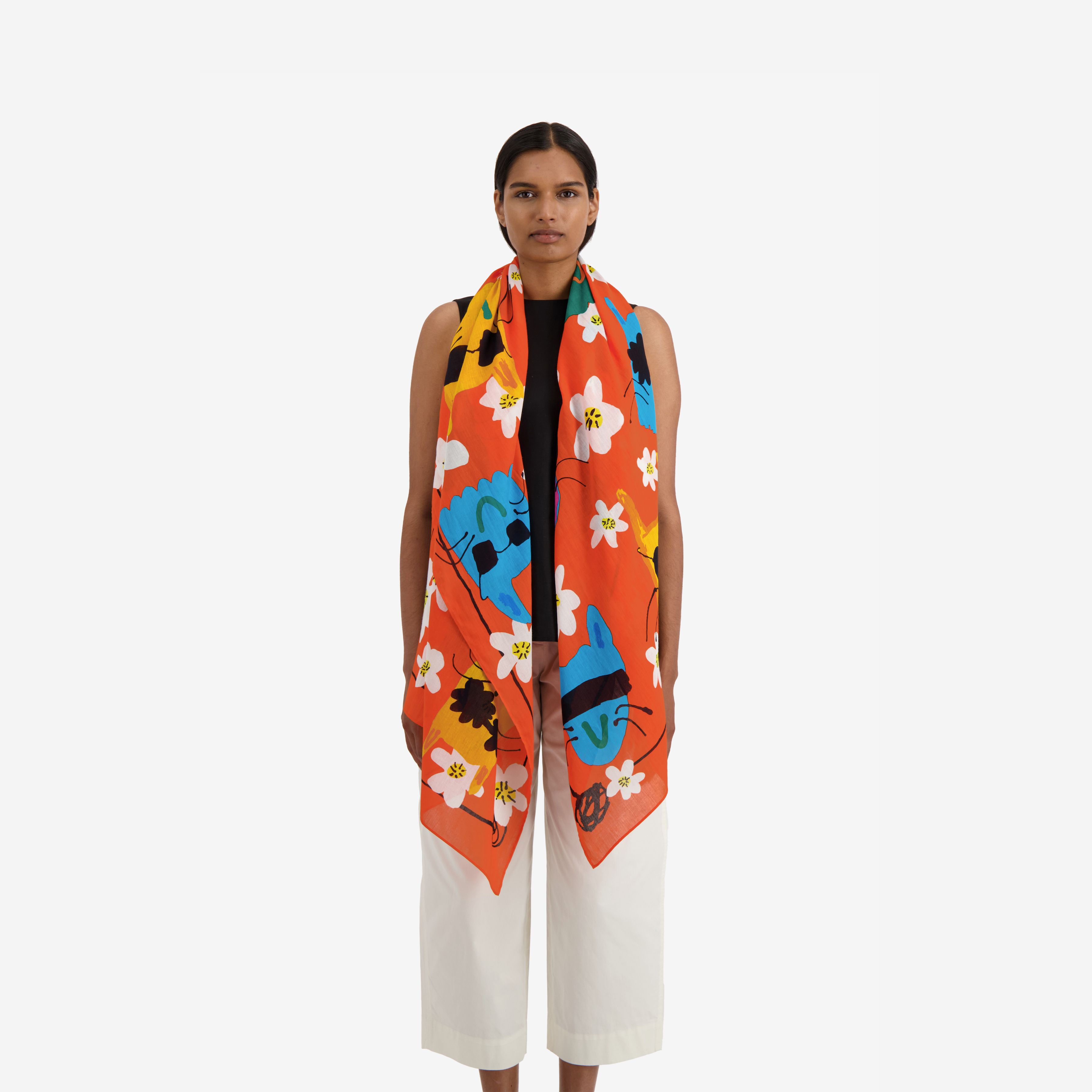 Scarf 100 - Pepo - Orange
