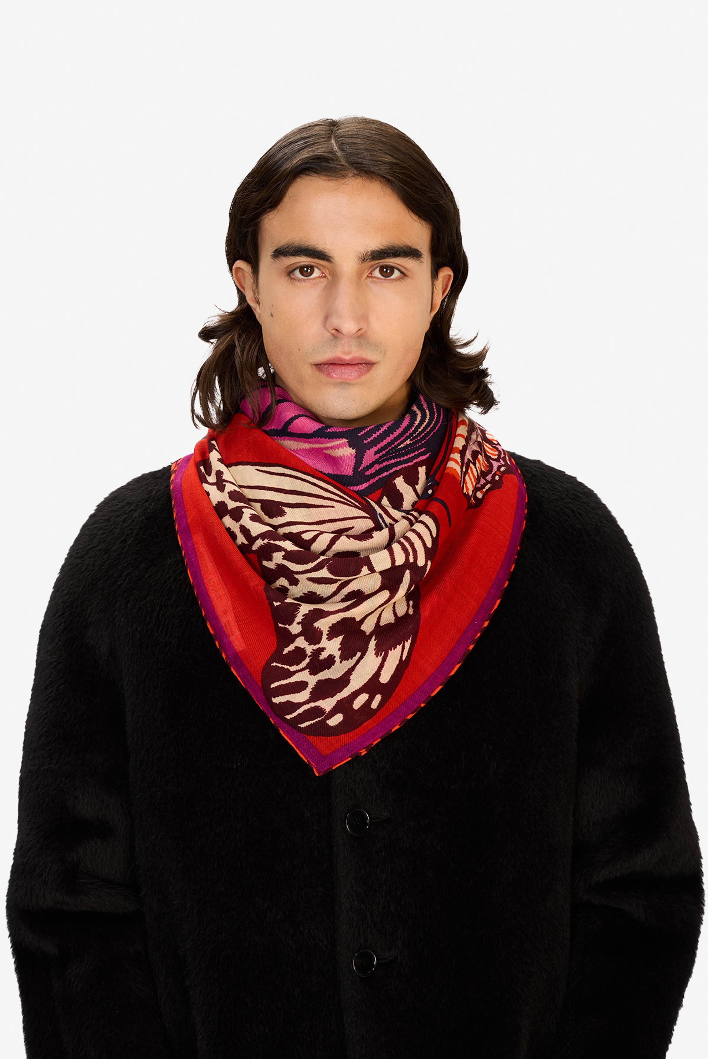 Square 130 - Papillons - Red