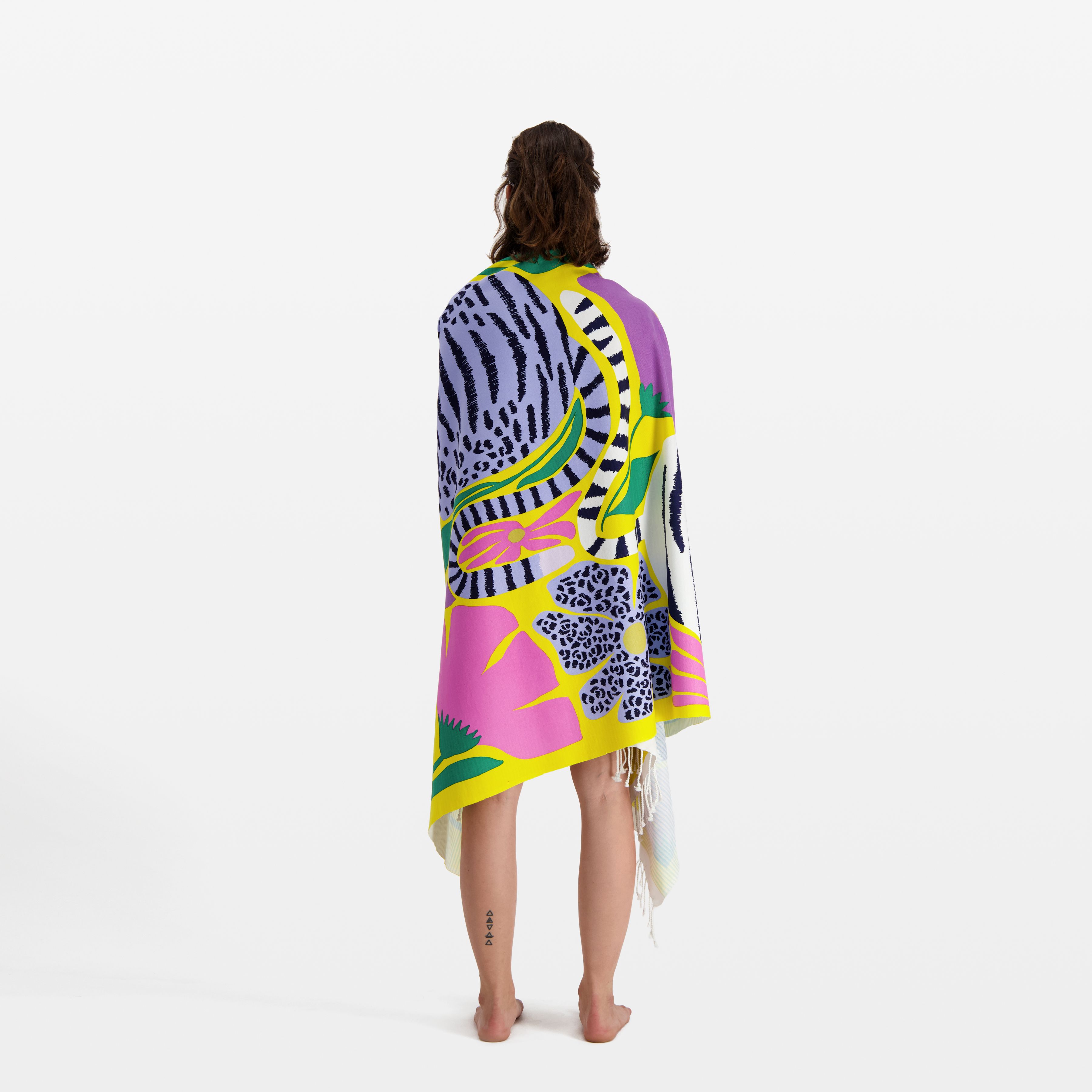Fouta Towel 100 - Folk - Yellow