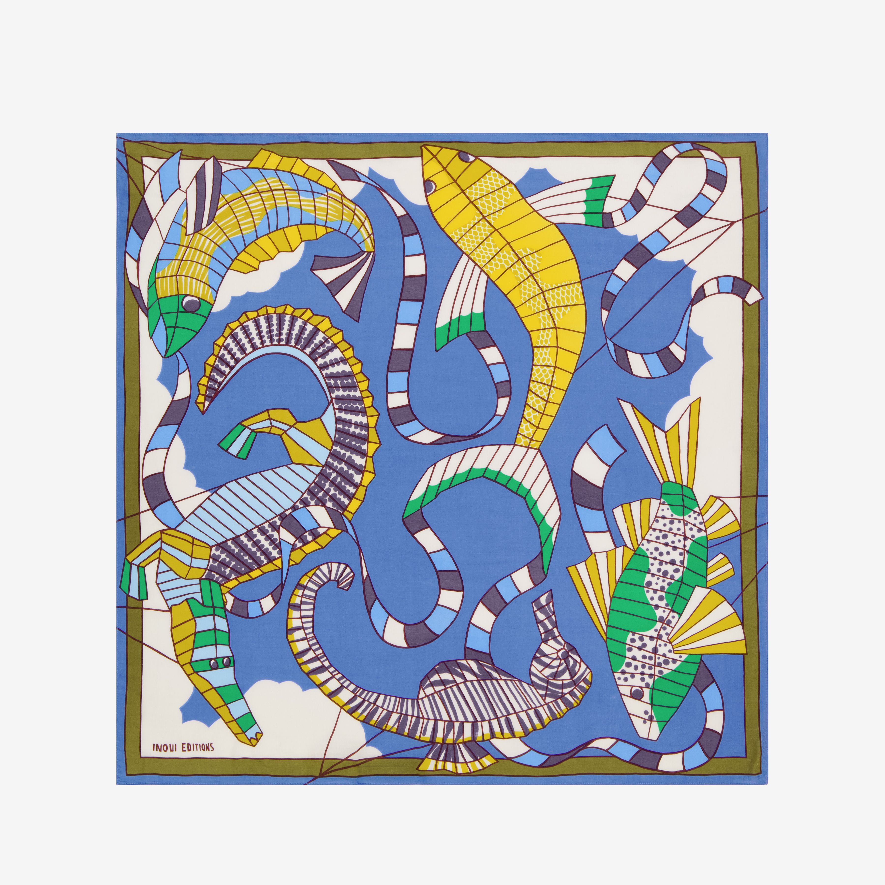 Pañuelo 65 - Cerfs Volants - Verde