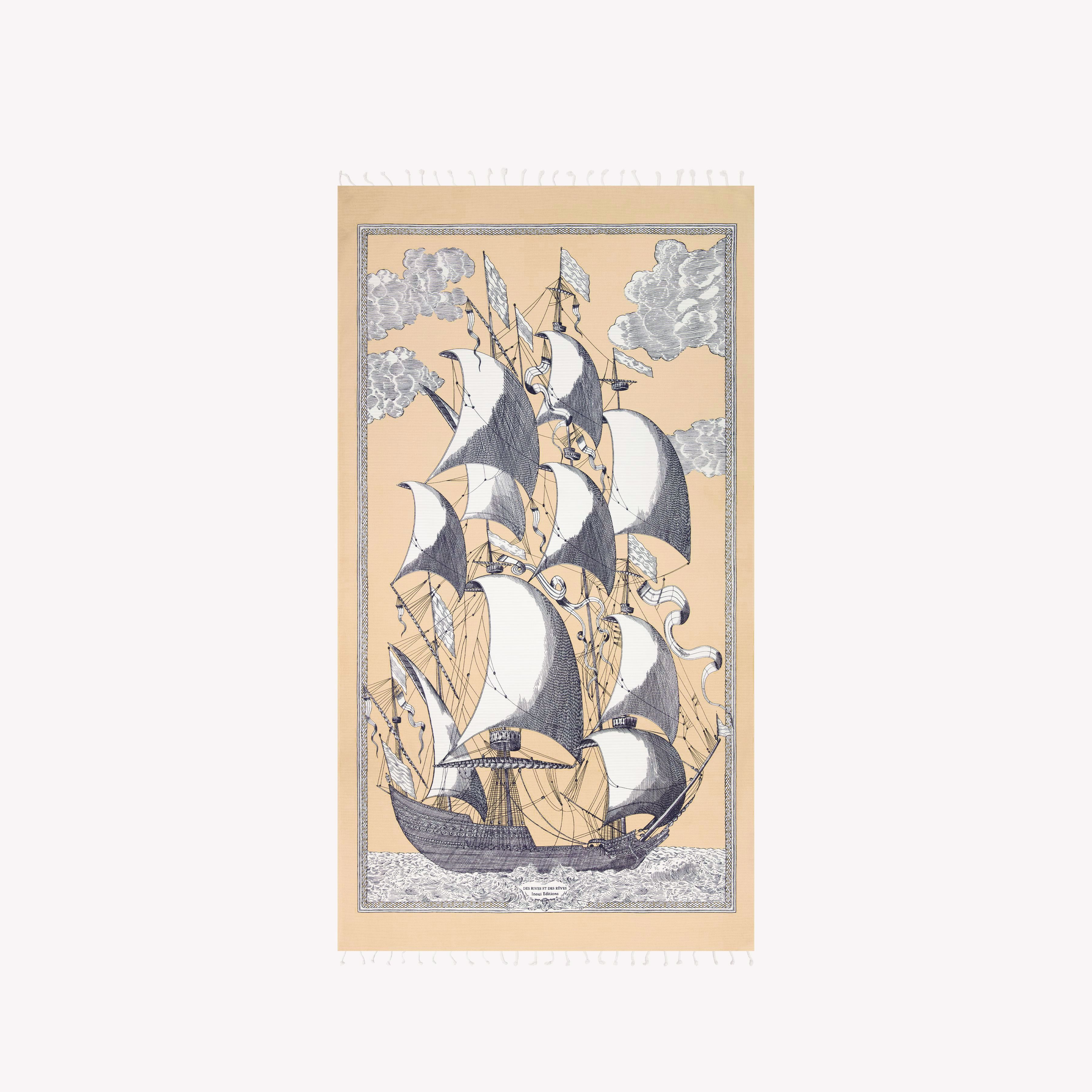 Fouta Handtuch 100 - Des Rives Et Des Reves - Sand