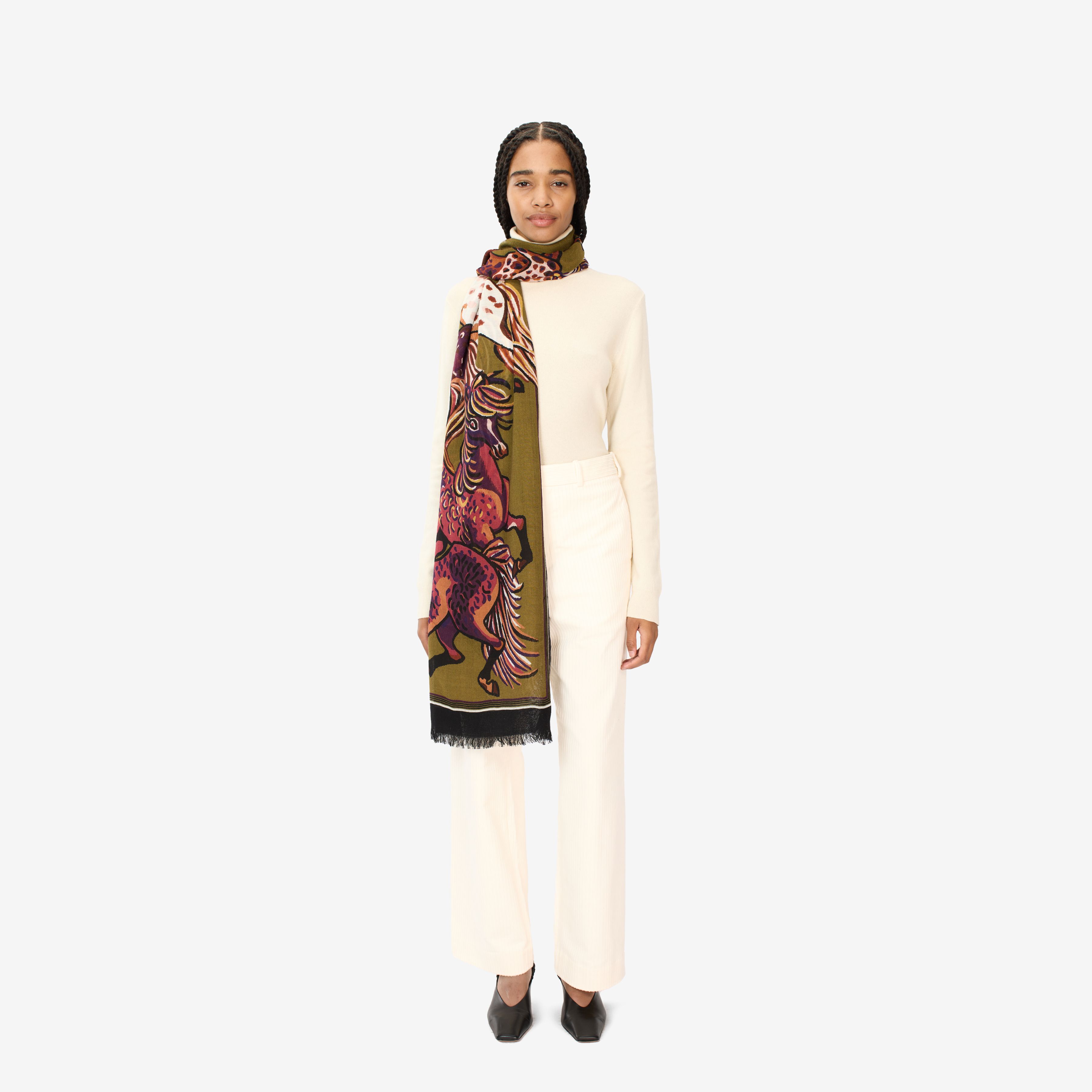 Scarf 80 - Western - Khaki