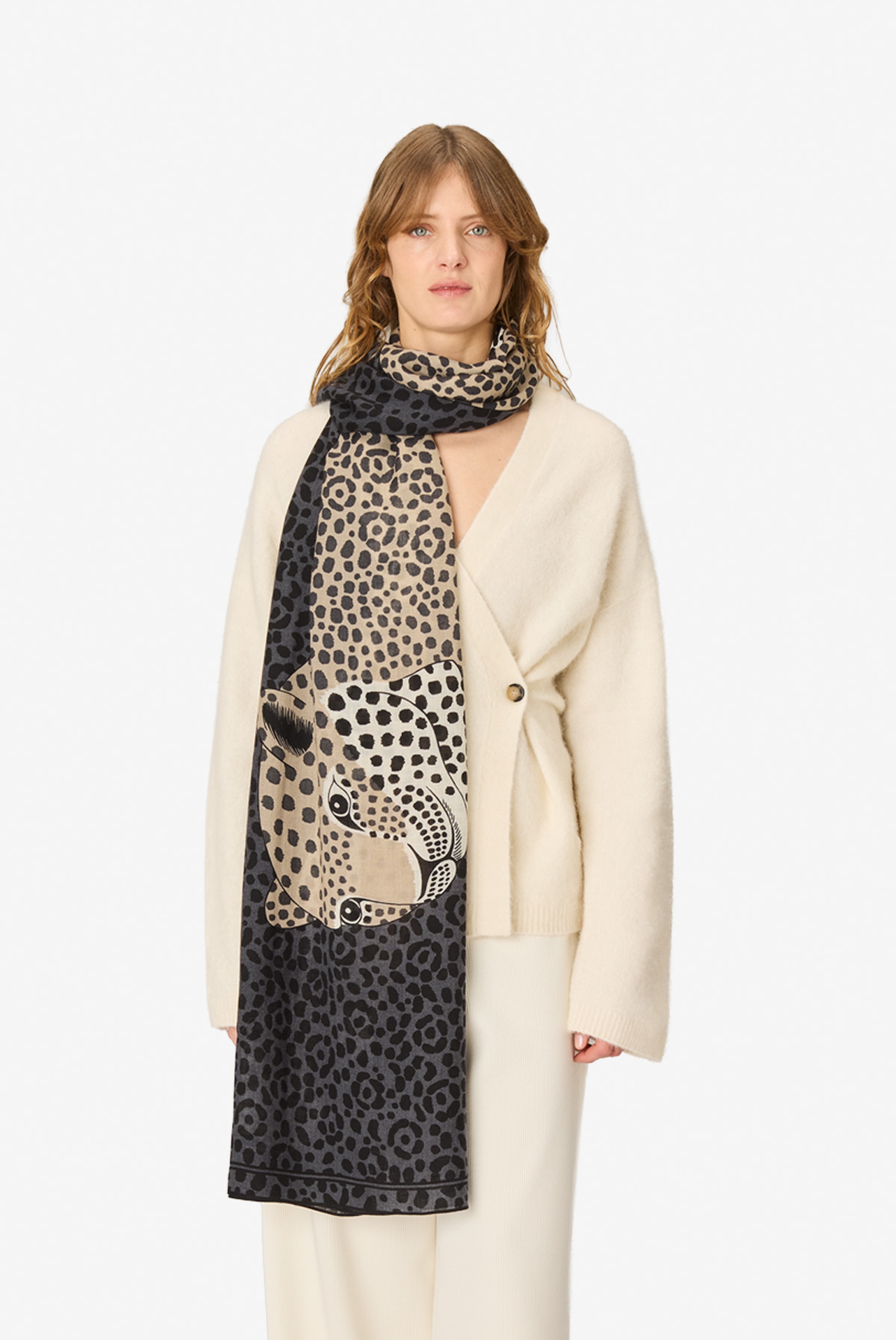 Scarf 100 - Felis - Grey