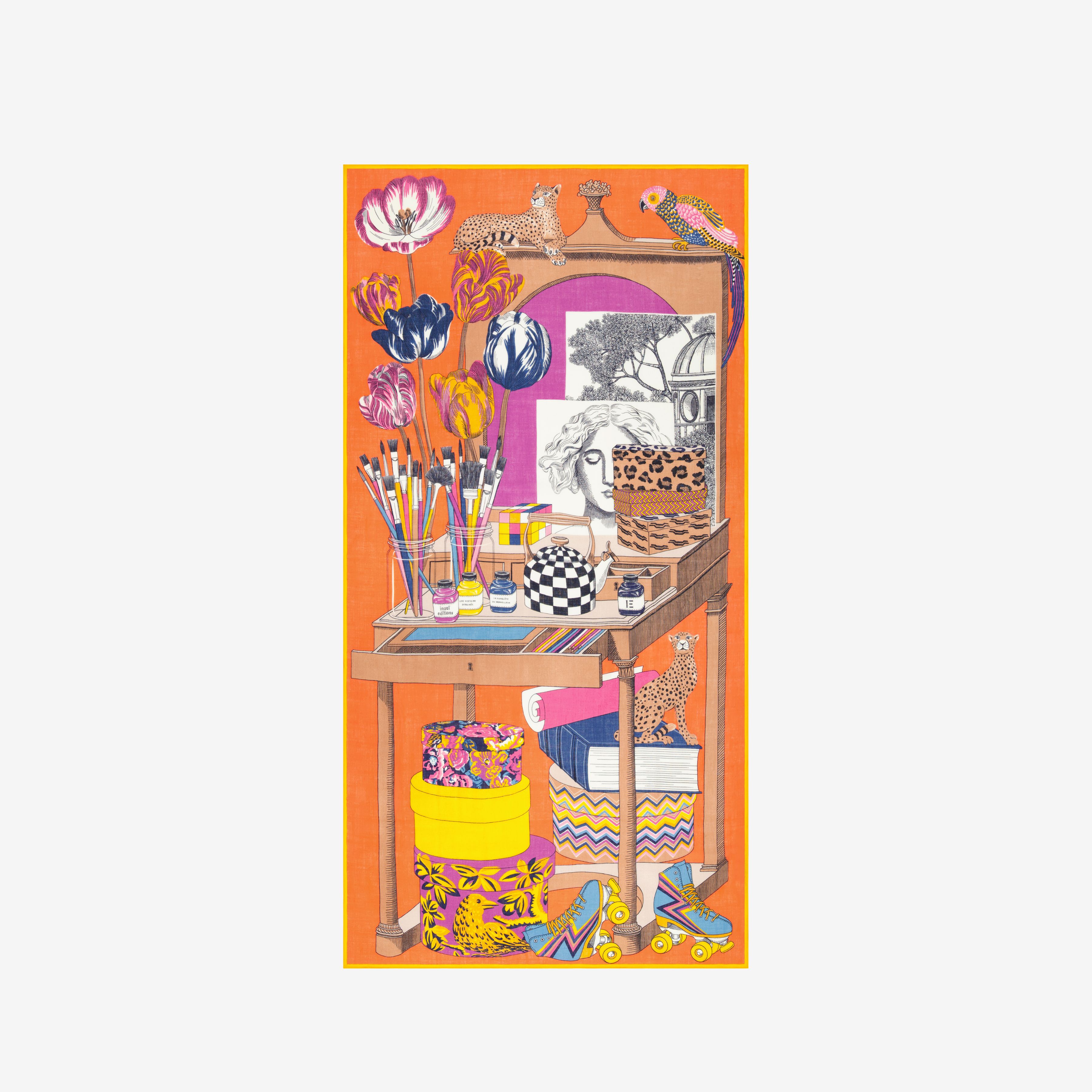 Bufanda 100 - Atelier - Naranja
