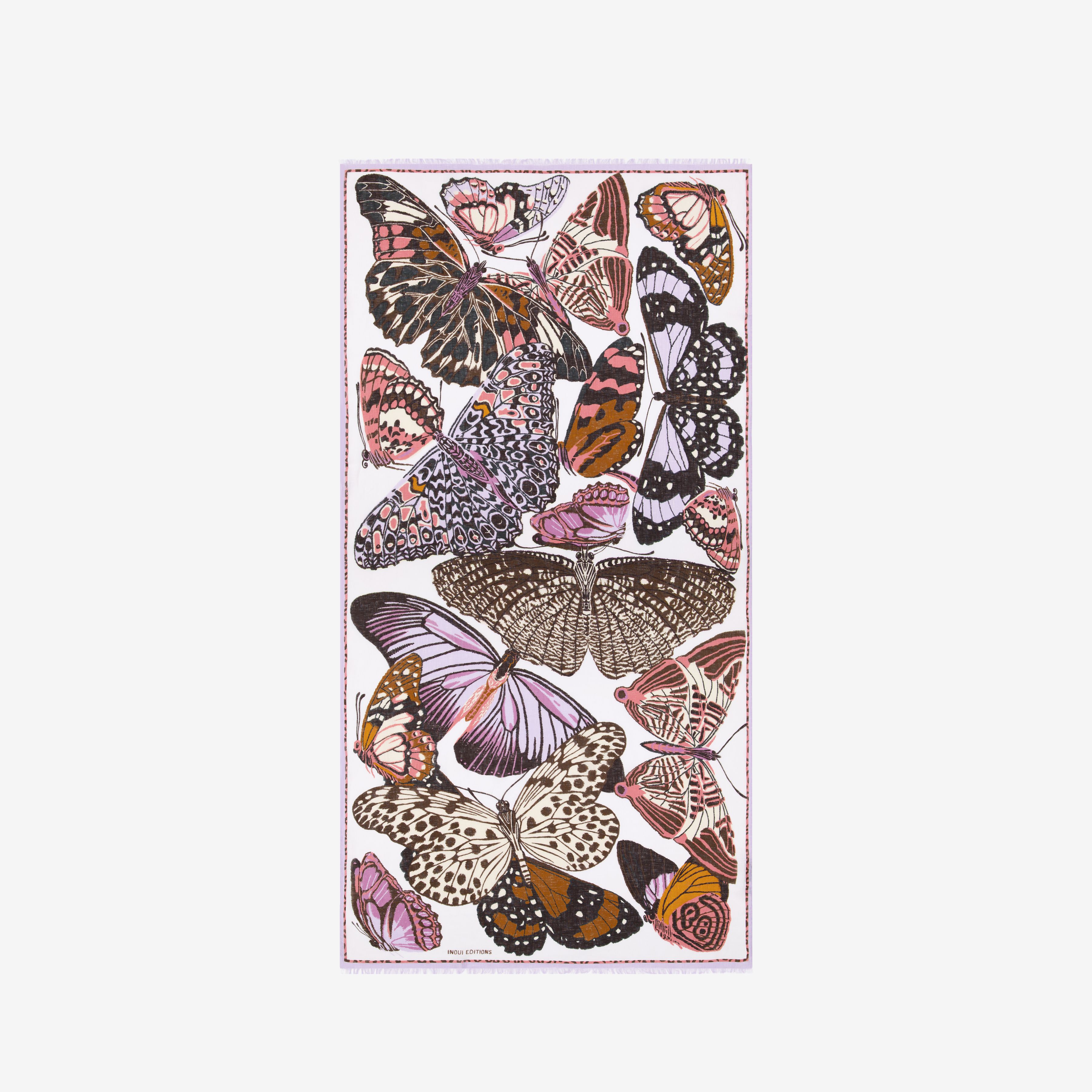 Schal 100 - Papillons - Lavender