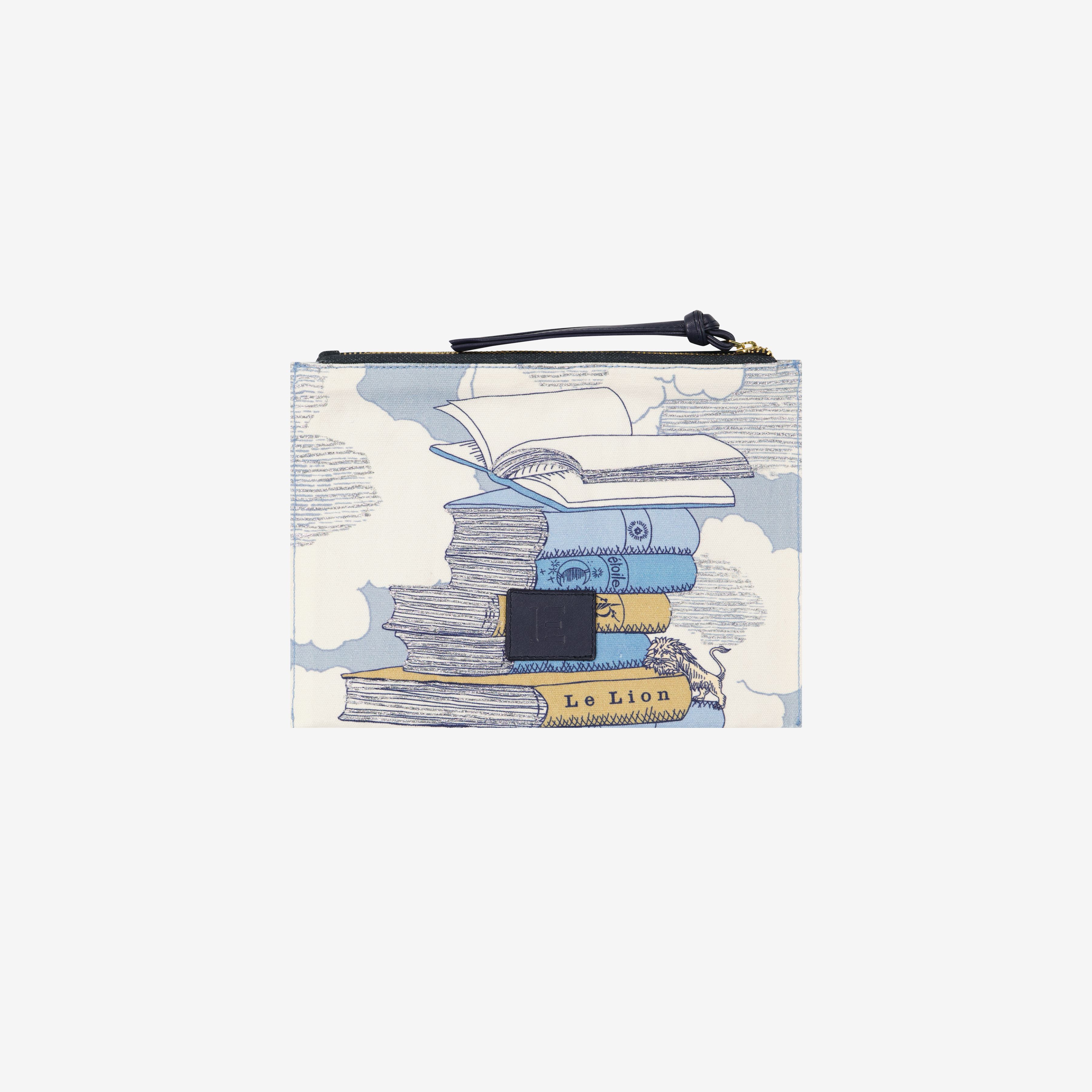 Embroidered Pouch - Editions - Blue
