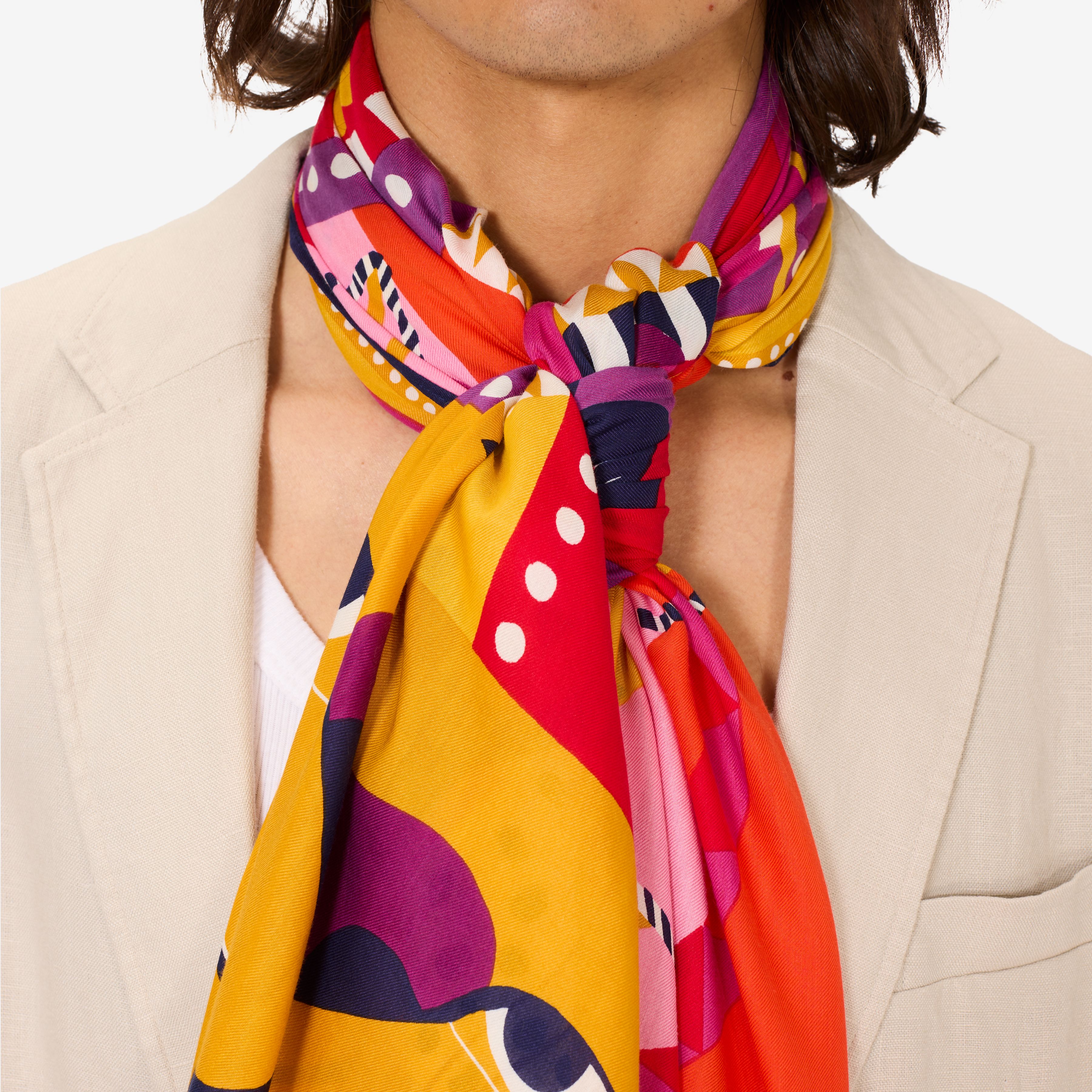 Scarf 100 - Rollercoaster - Flamboyant