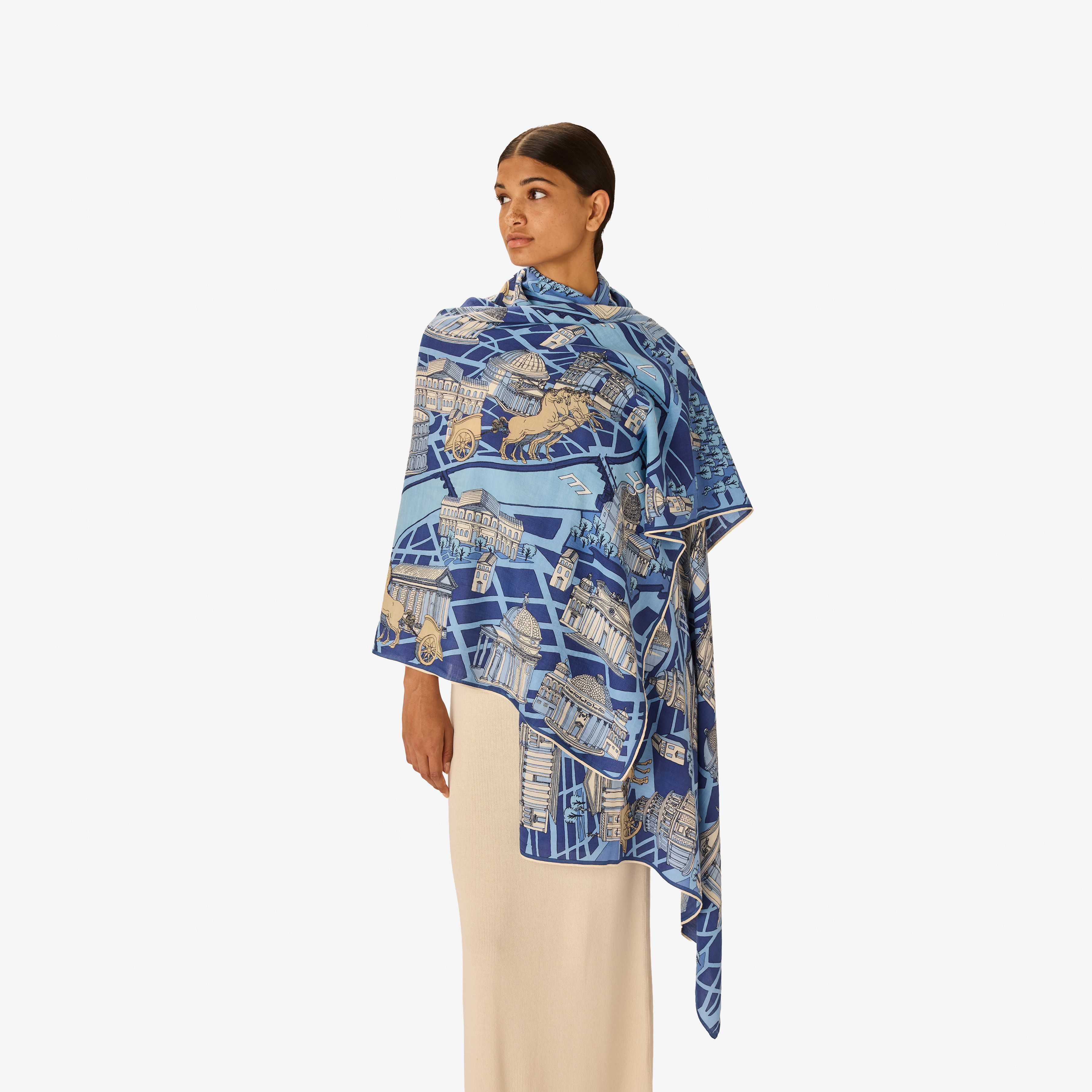 Scarf 100 - Rome - Blue