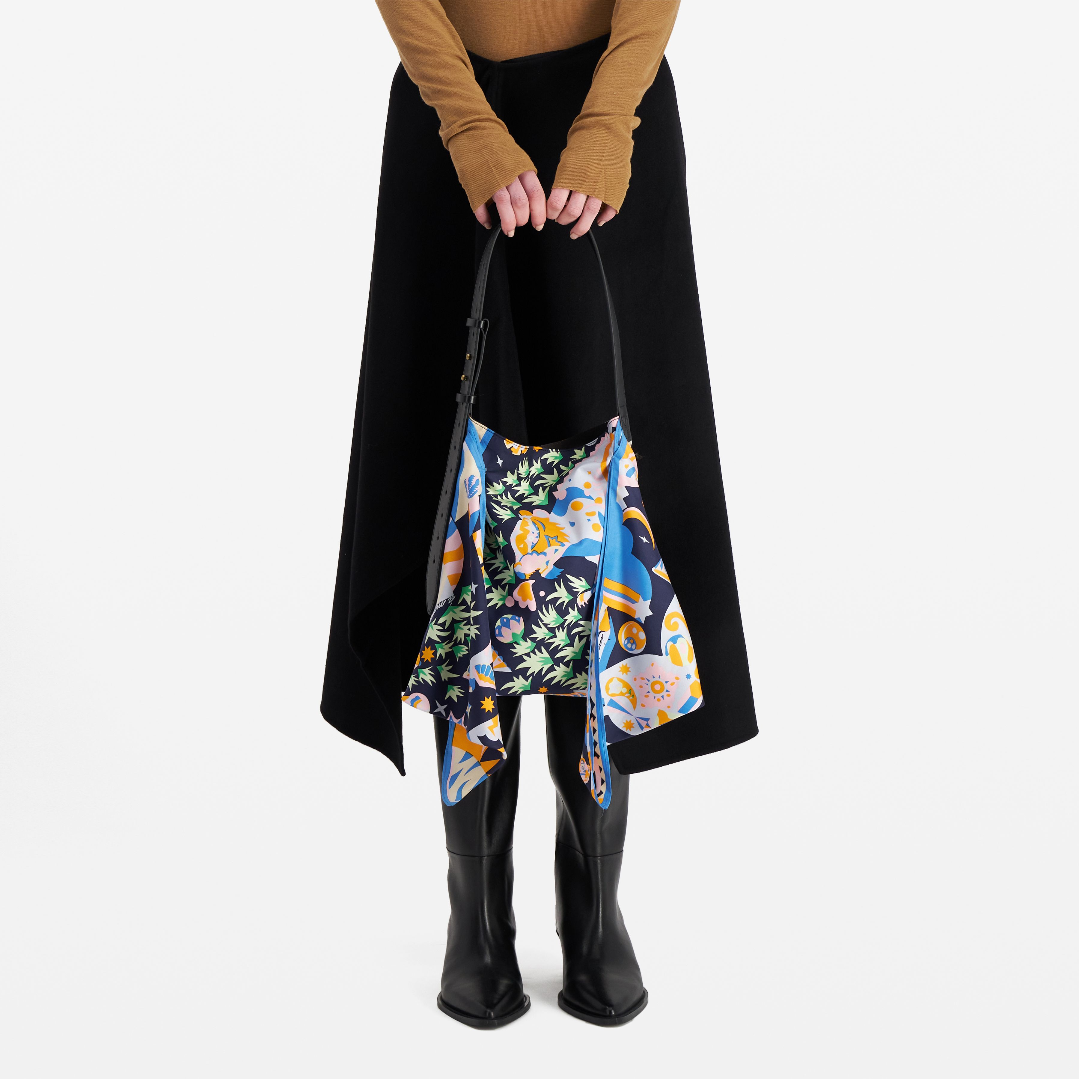 Scarf Bag S - Licorne - Navy
