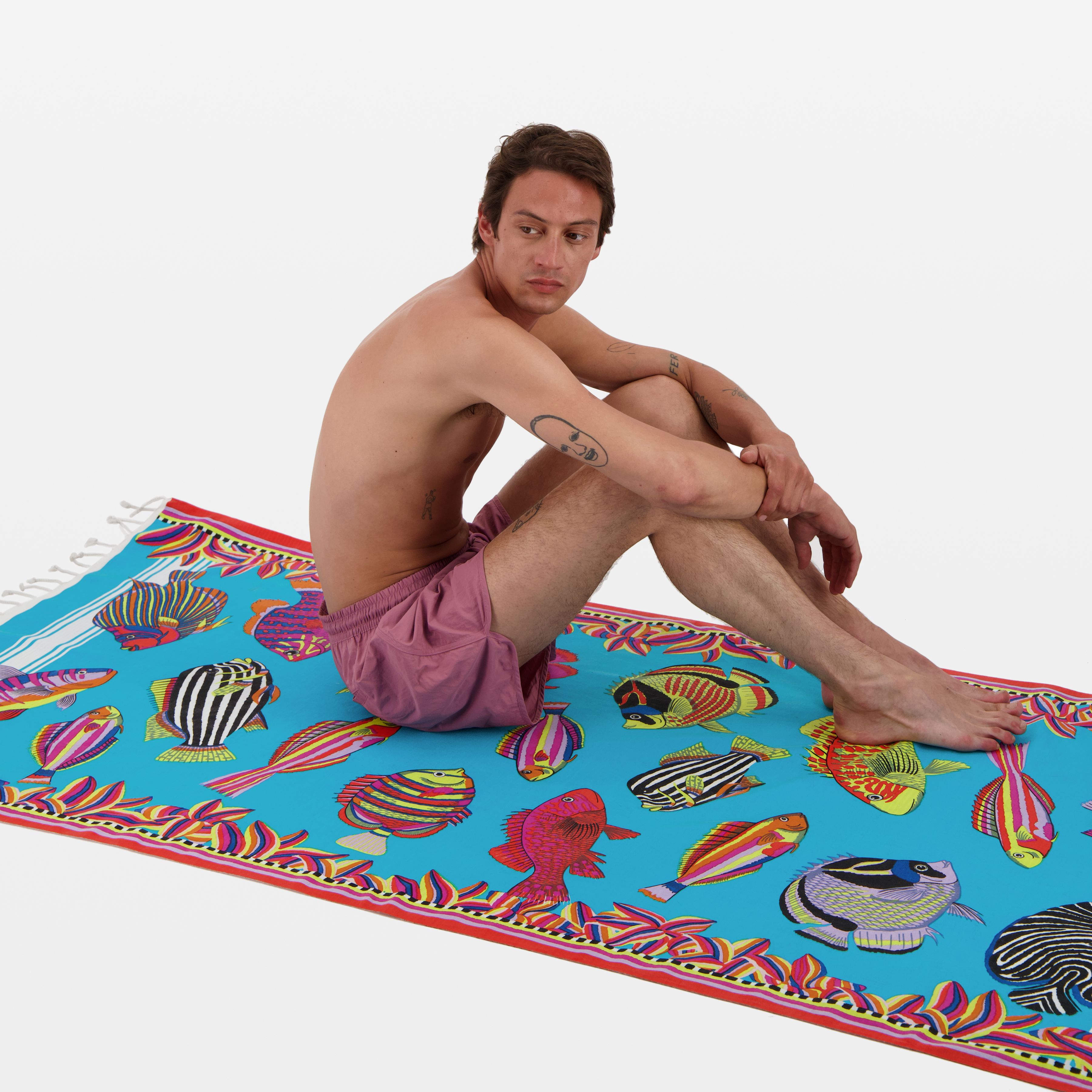 Fouta Towel 100 - Tuba - Turquoise Blue