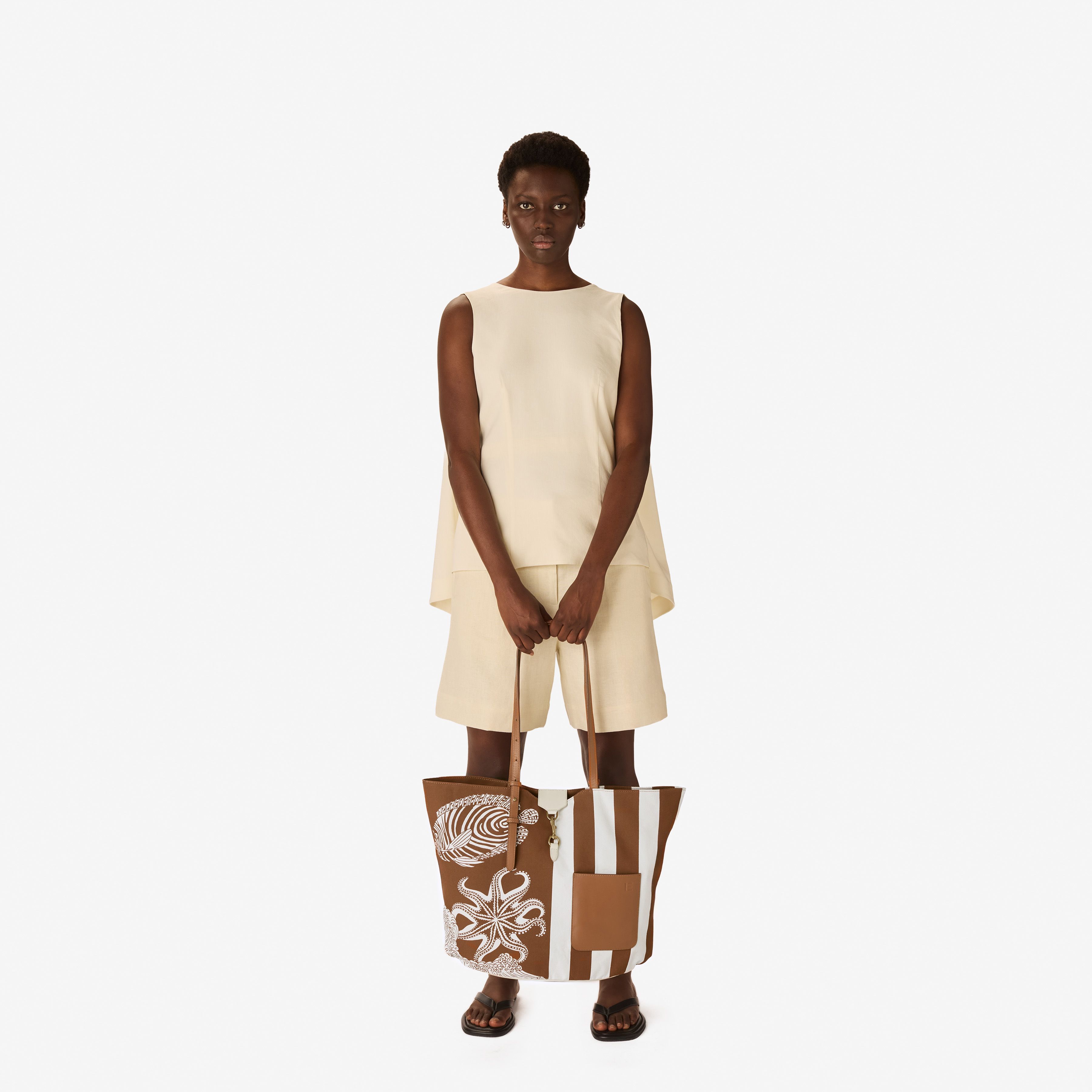 Soft Shopping Bag - Poseidon - Brown