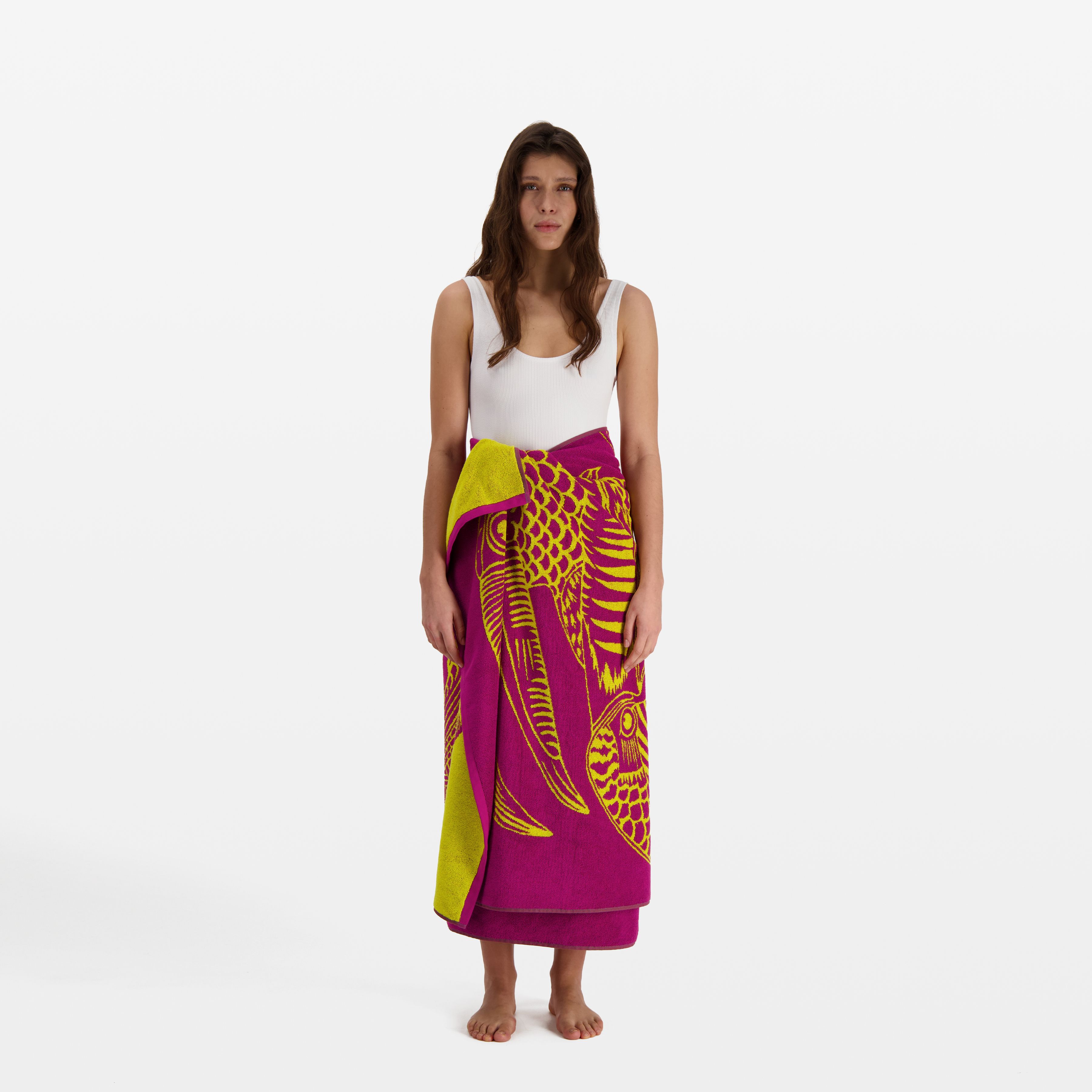 Serviette de Plage - Toucan - Jaune