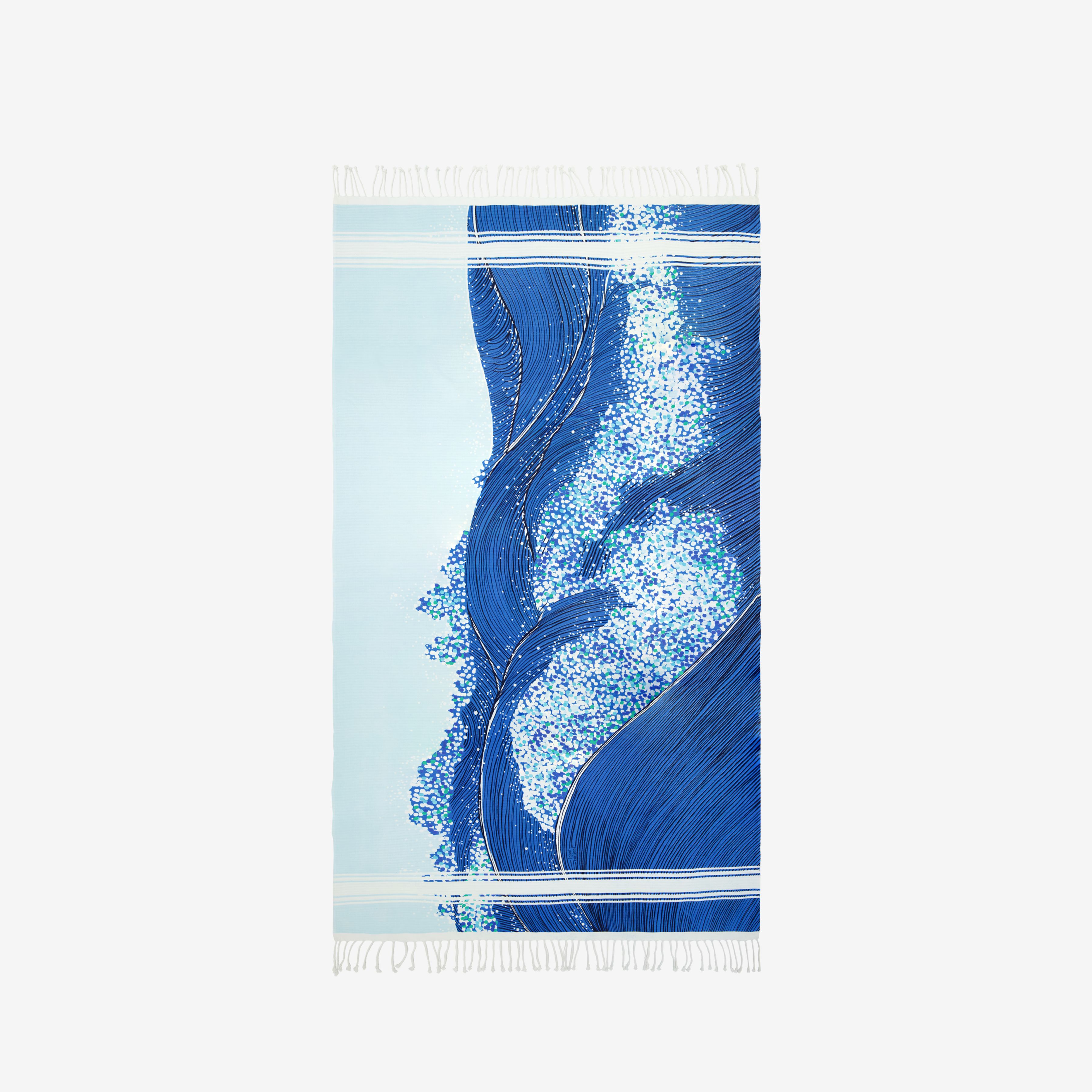 Fouta Towel 100 - Ecume - Blue