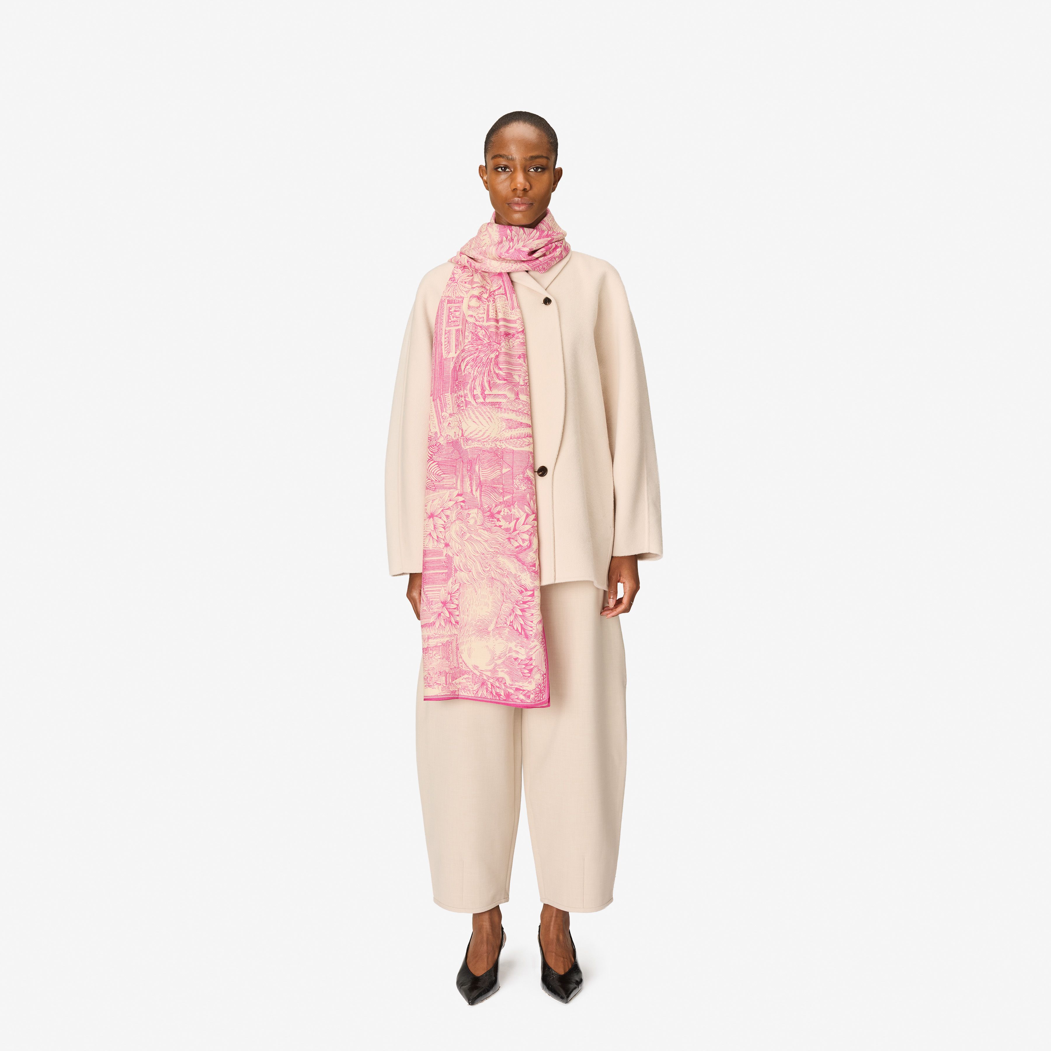 Scarf 100 - Piranesi - Pink