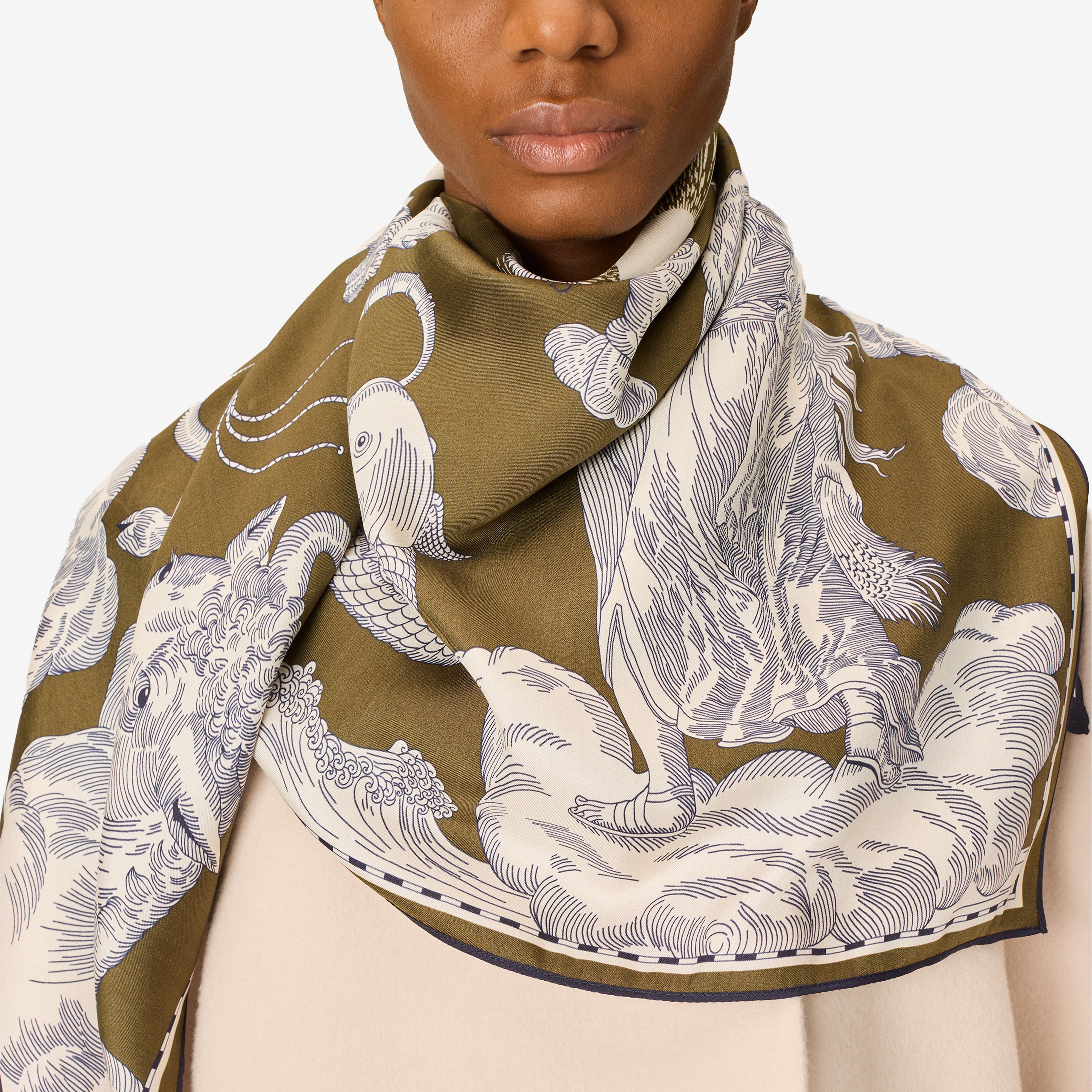 Square 100 - Astrologie - Navy - Khaki