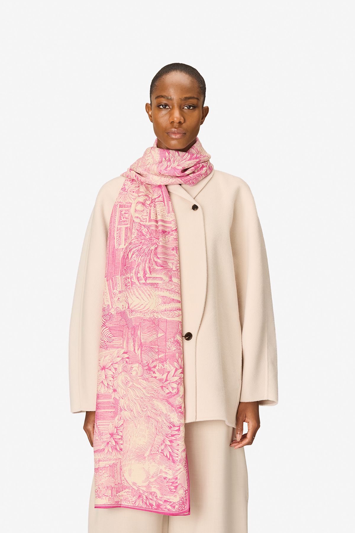 Scarf 100 - Piranesi - Pink