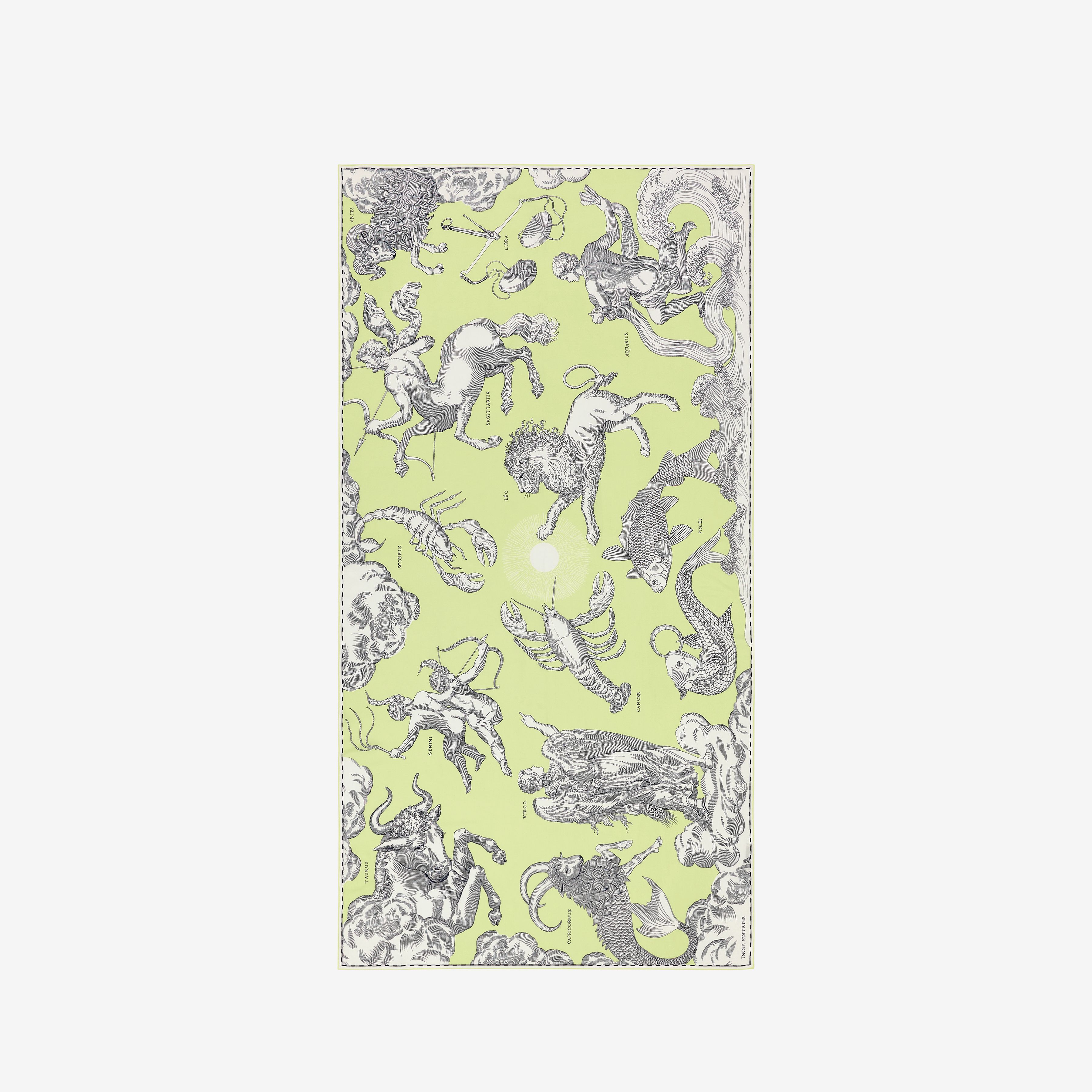 Scarf 100 - Astrologie - Lime Green
