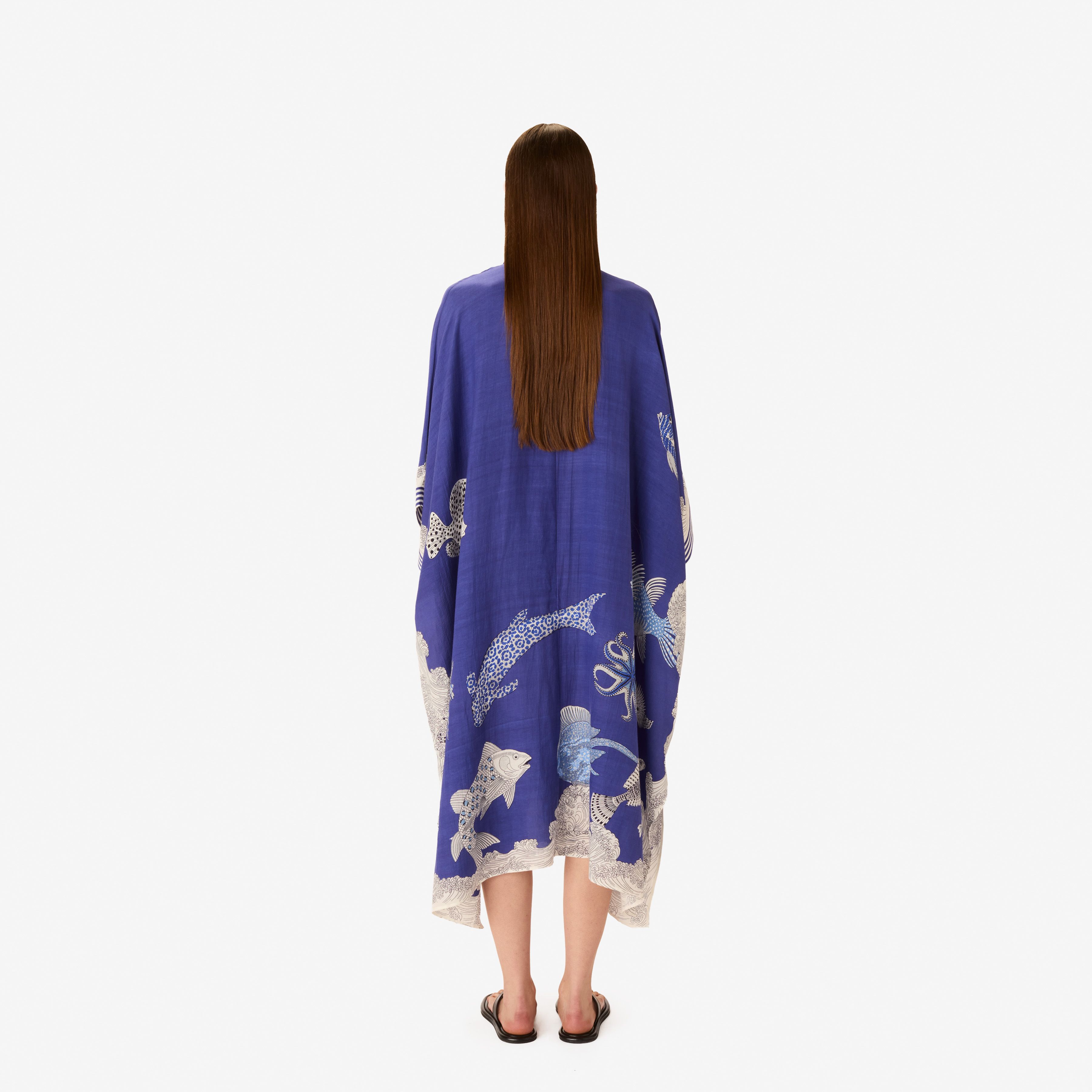 Kaftan Lungo - Poseidon - Blu Scuro