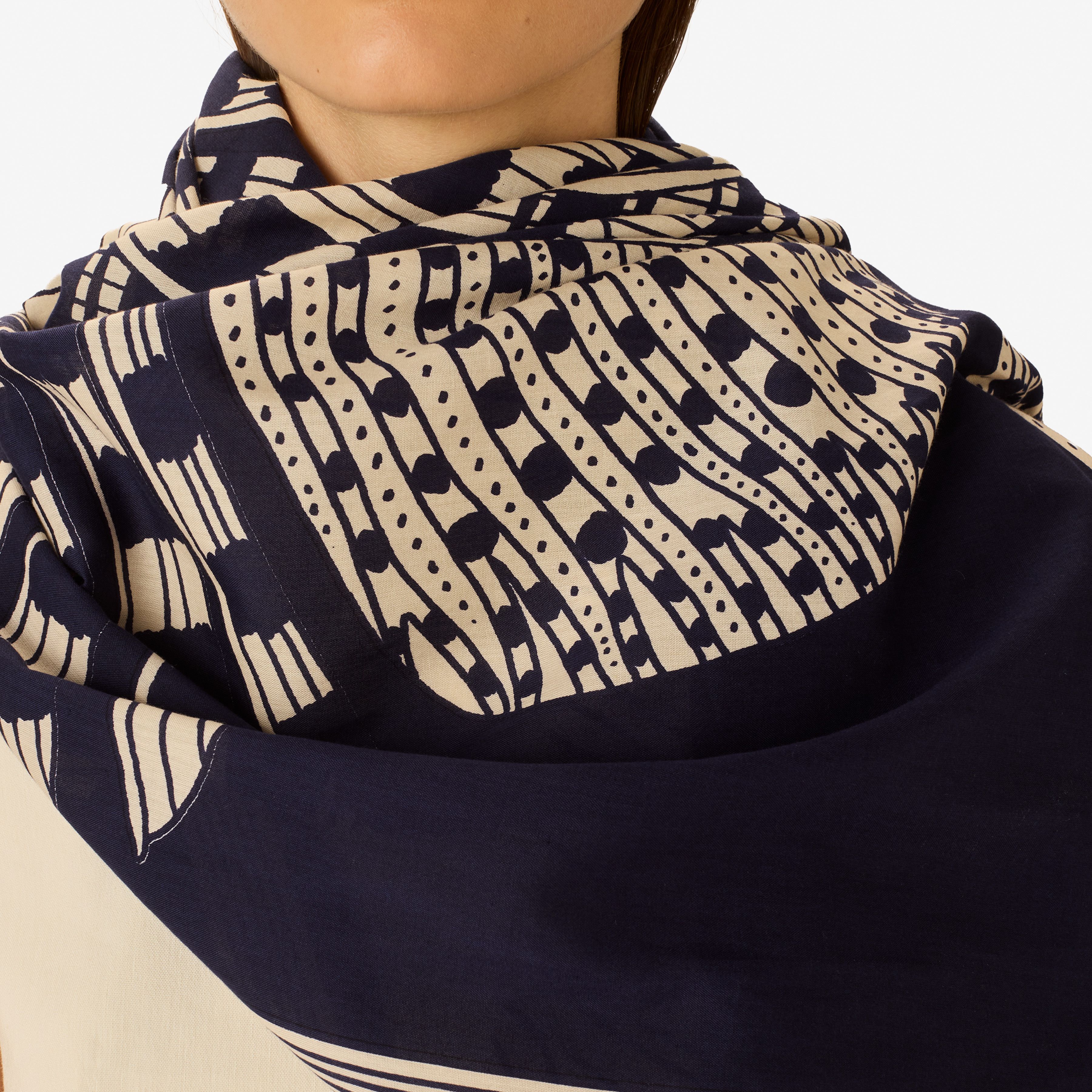 Scarf 100 - Vague - Navy