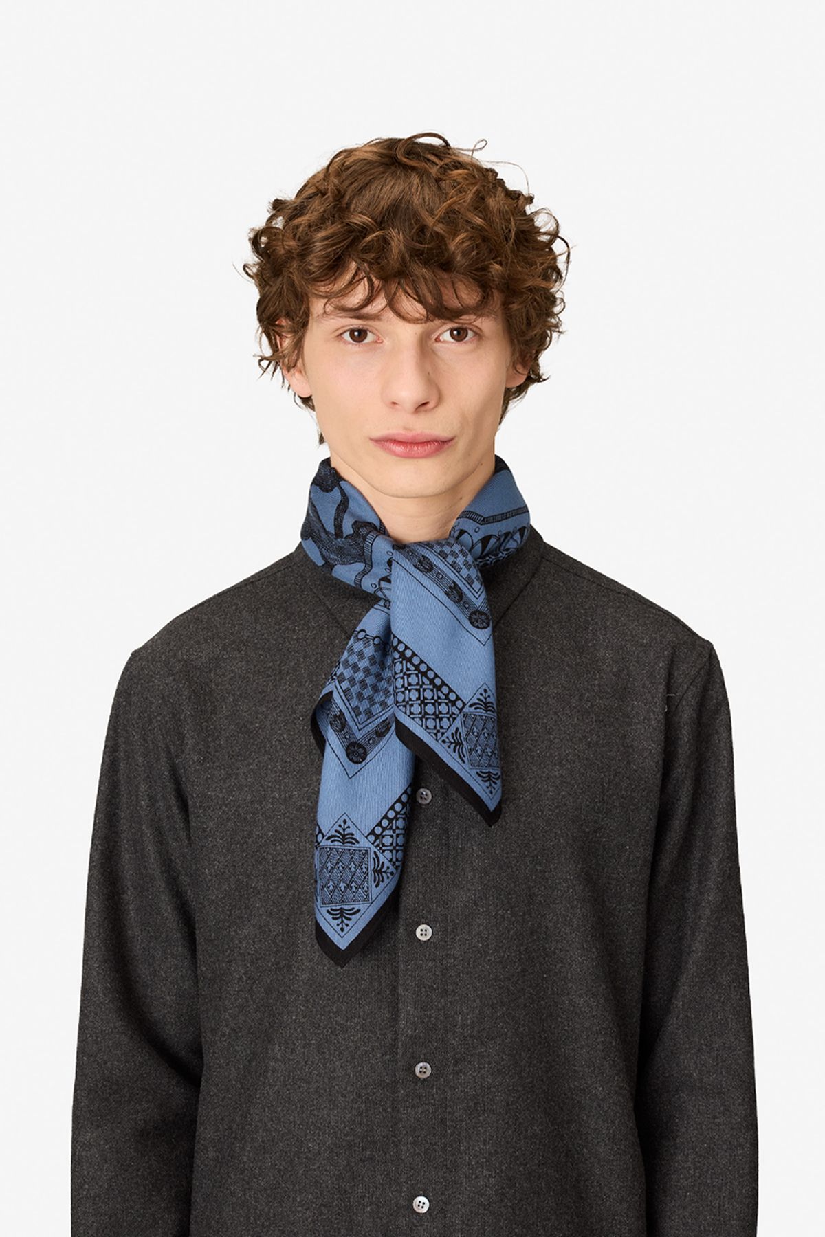 Square 70- Barocco - Blue