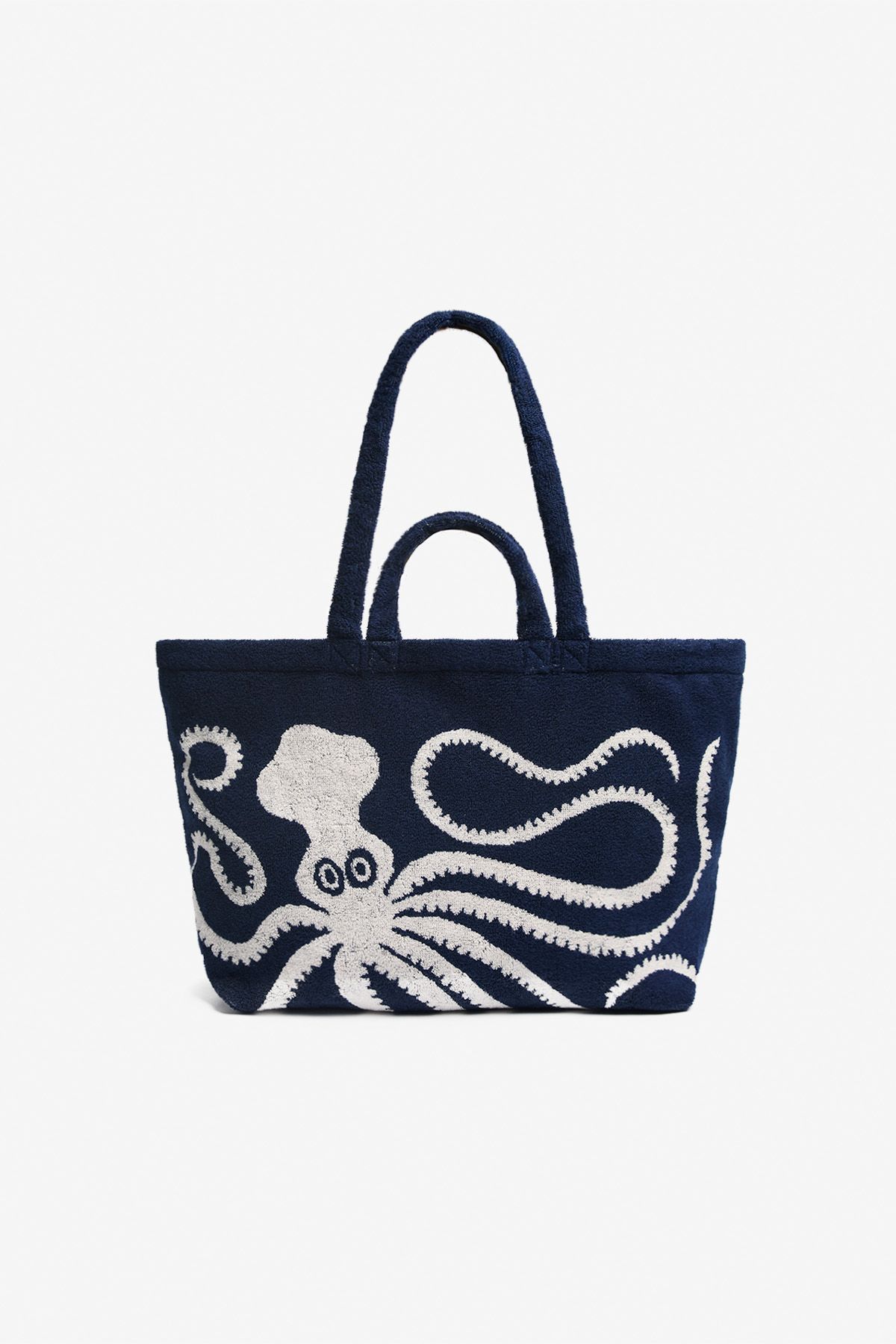 Terry Maxi Shopper Bag - Octopus - Navy