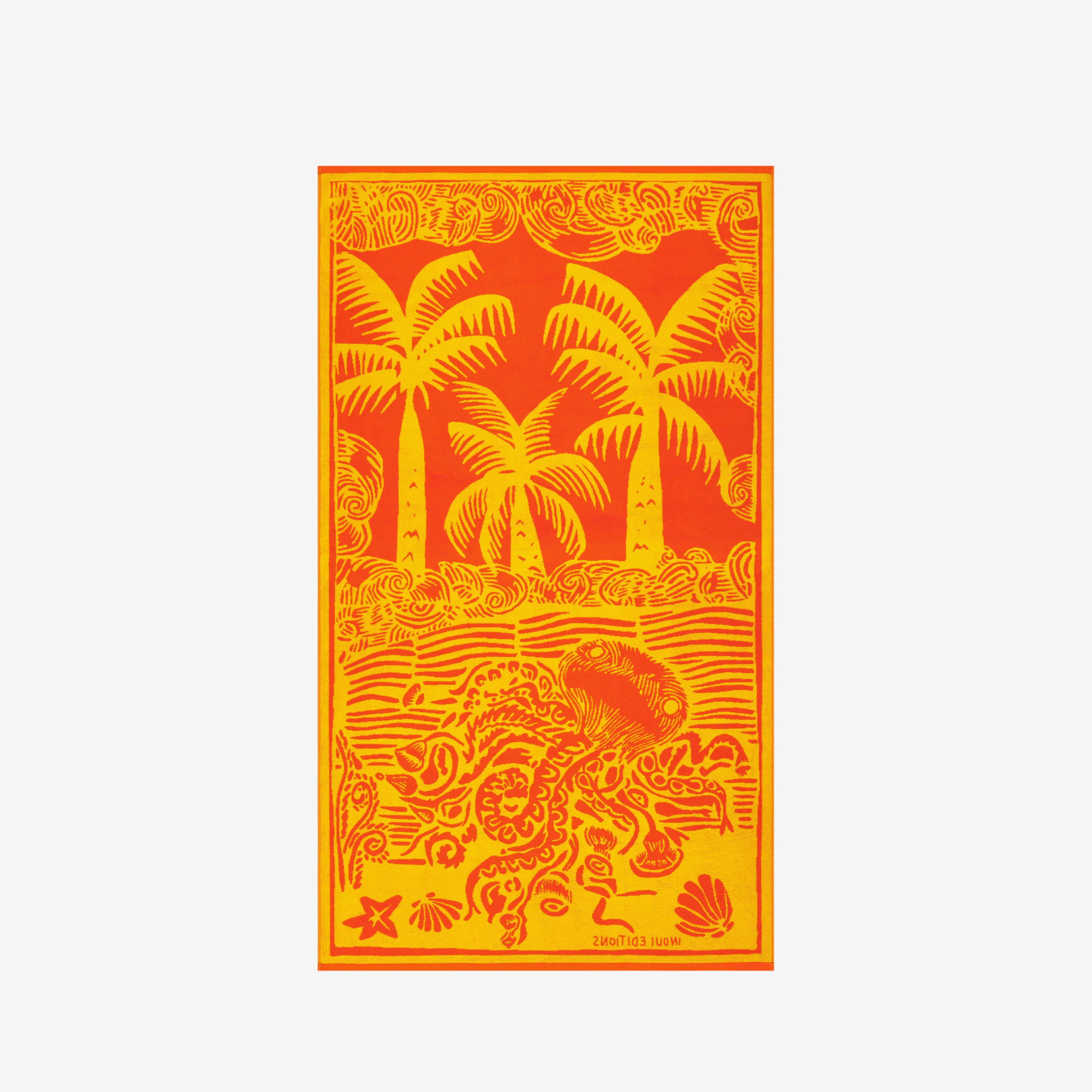 Beach Towel - Poulpe - Orange