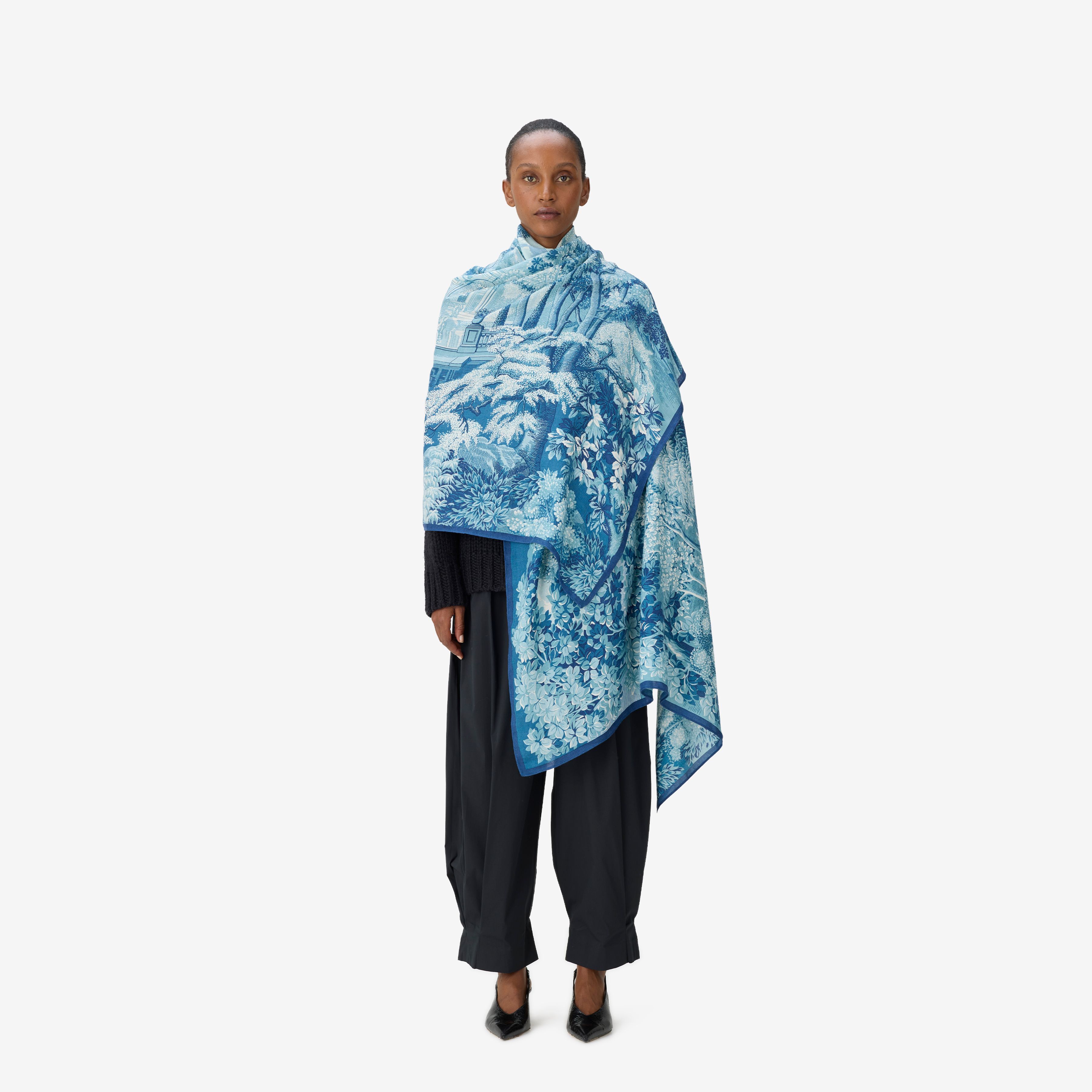 Scarf 100 - Come - Duck Blue