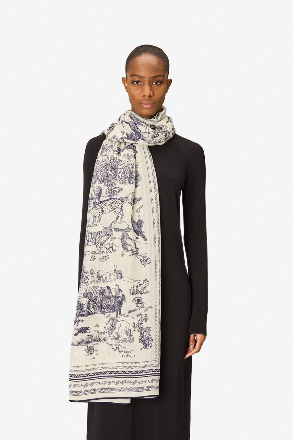 Scarf 130 - Reverie - White