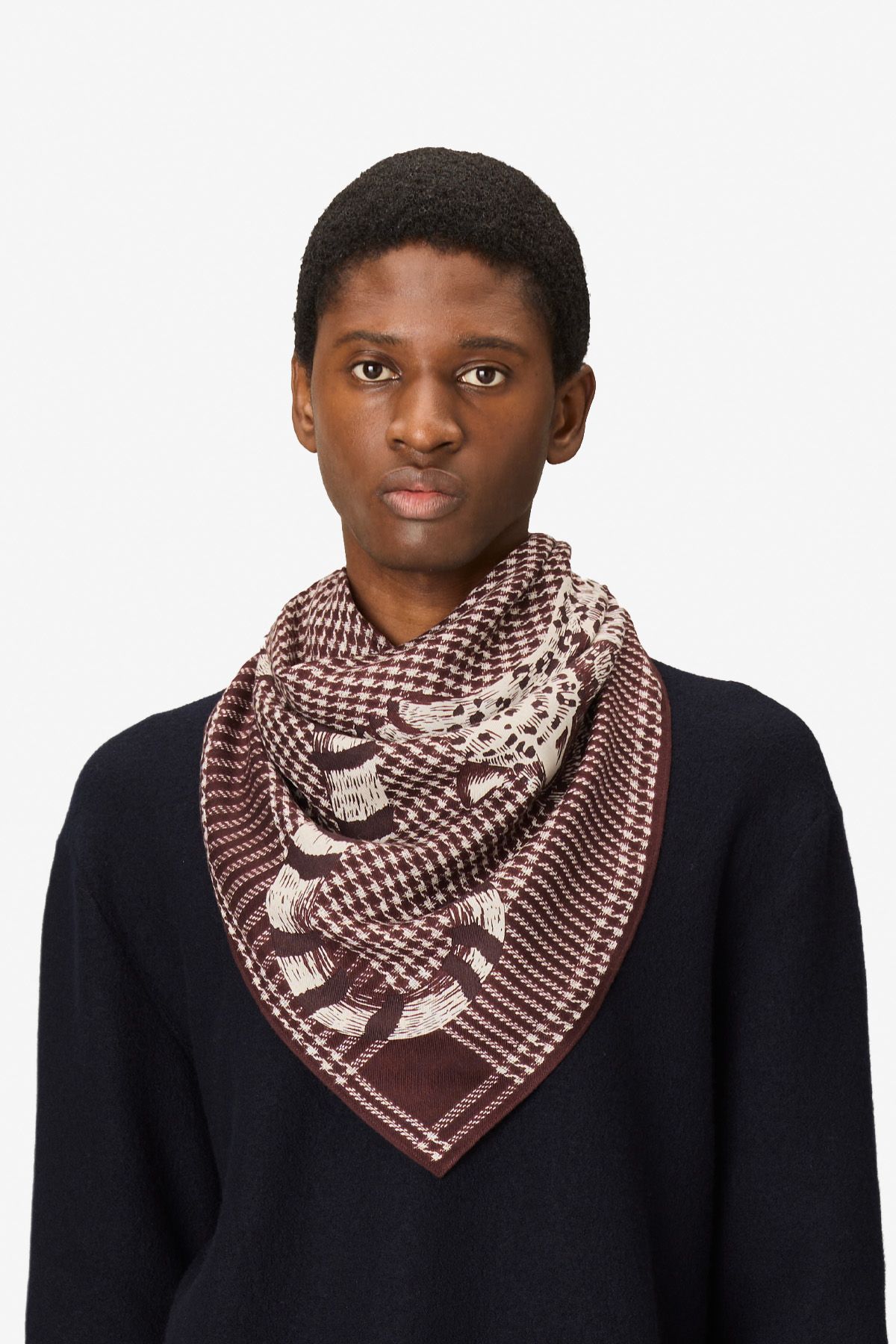 Square 100 - Jorgen Houndstooth - Brown