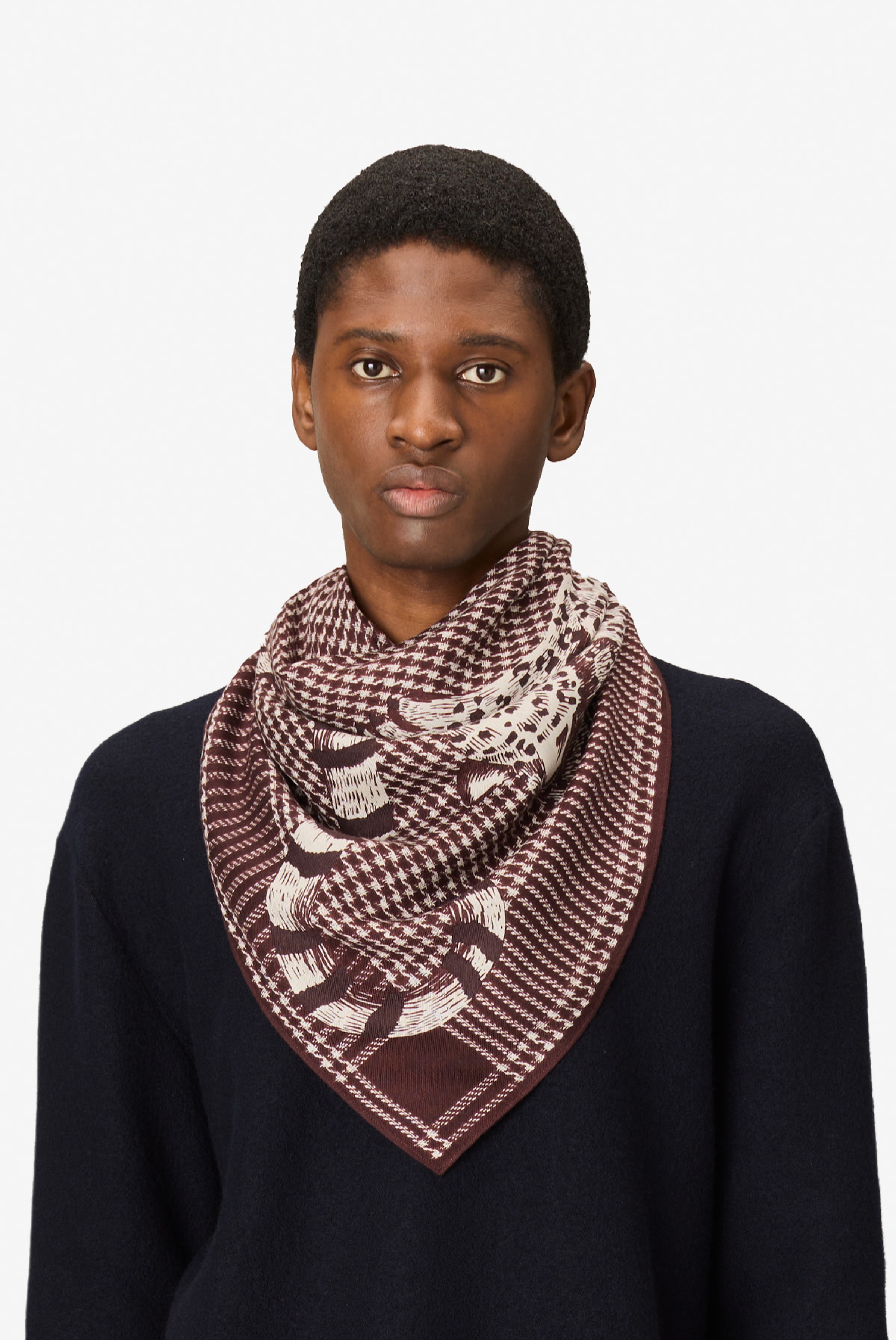 Square 100 - Jorgen Houndstooth - Brown