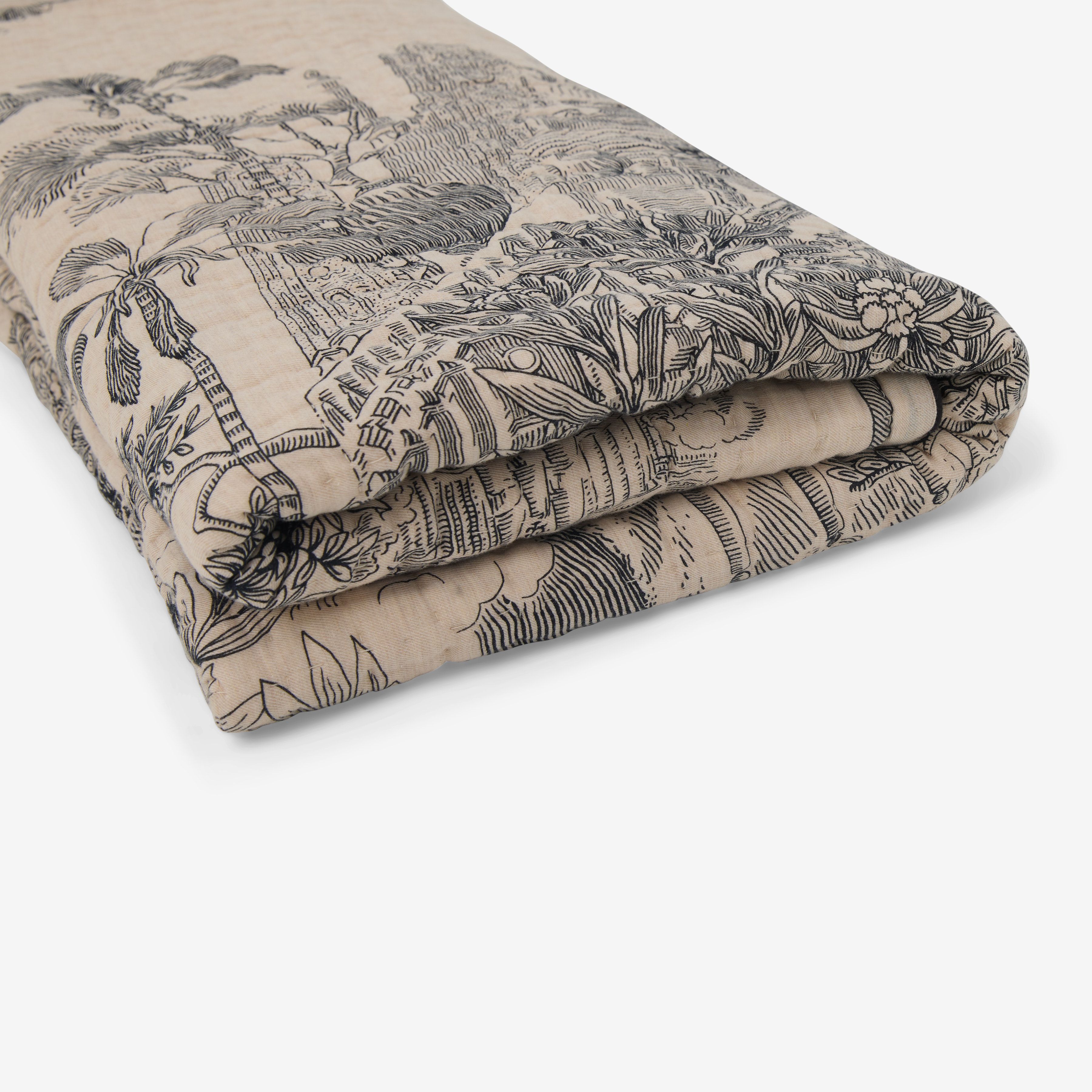 Quilted Cover 140 - Piranesi - Black