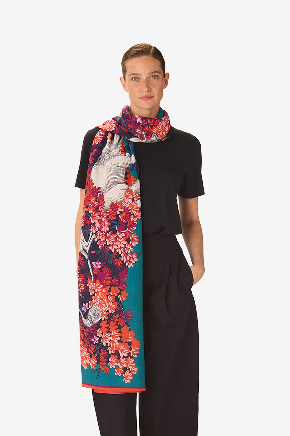 Scarf 100 - Bestiaire - Pink