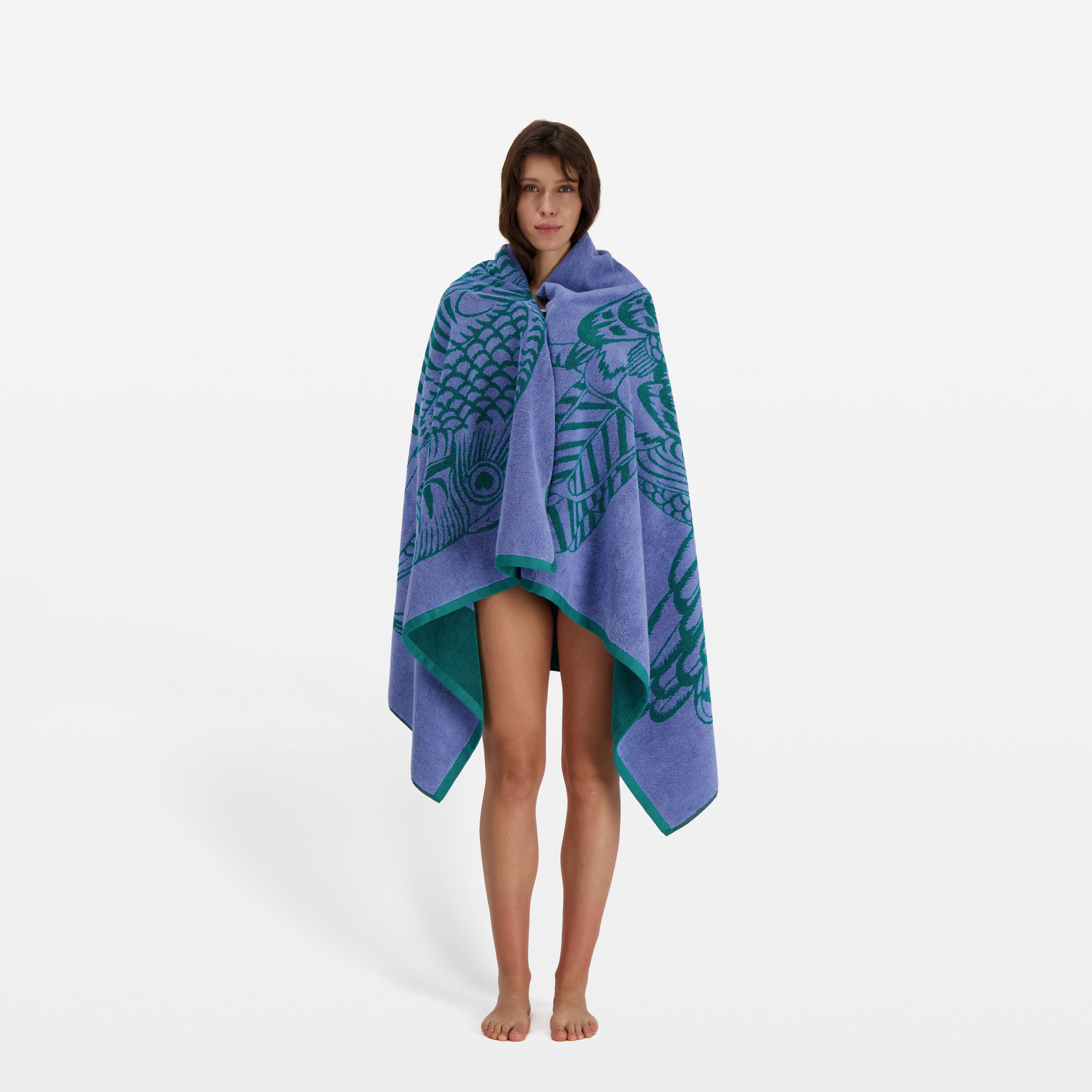 Serviette de Plage - Toucan - Lavande