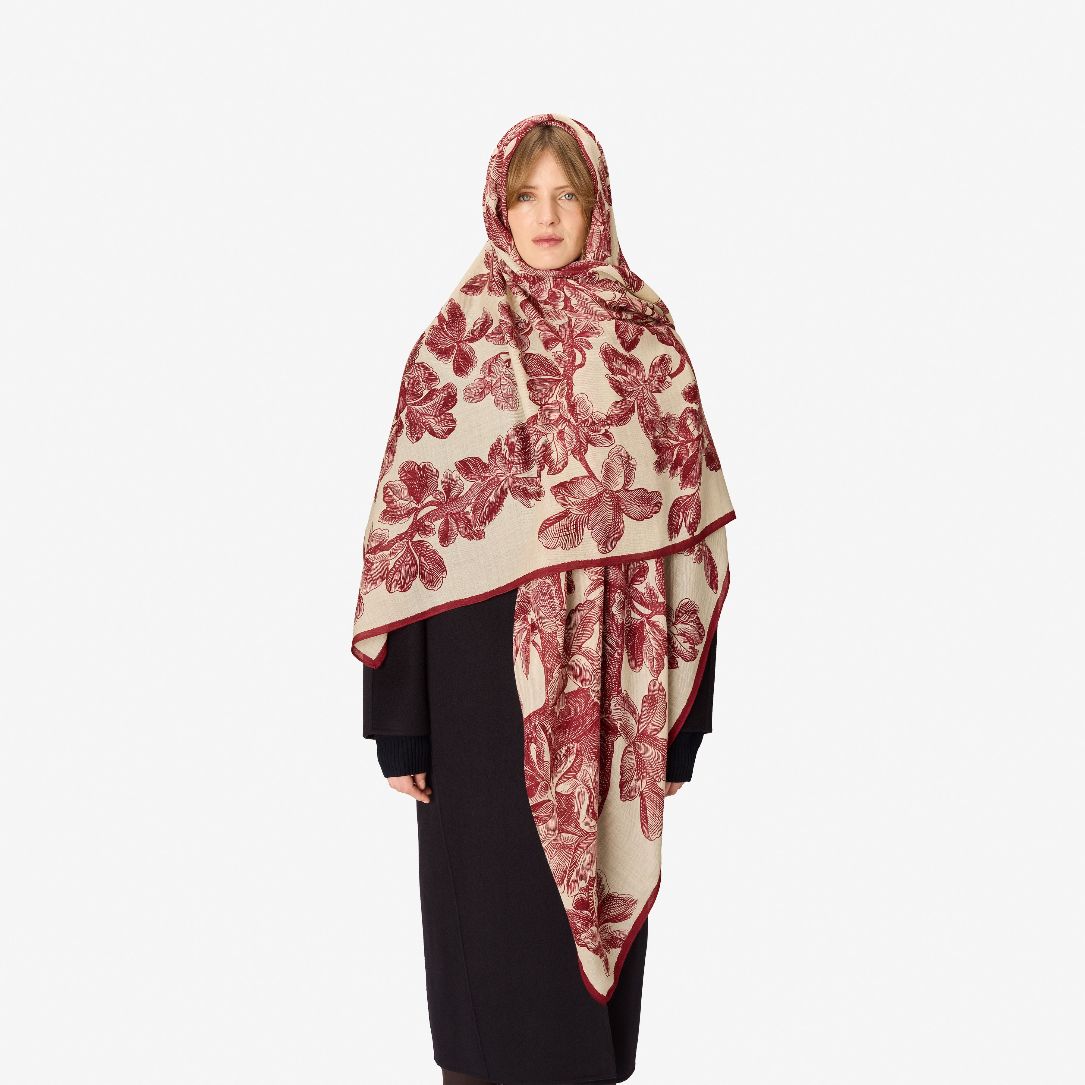 Scarf 100 - Arboris - Burgundy