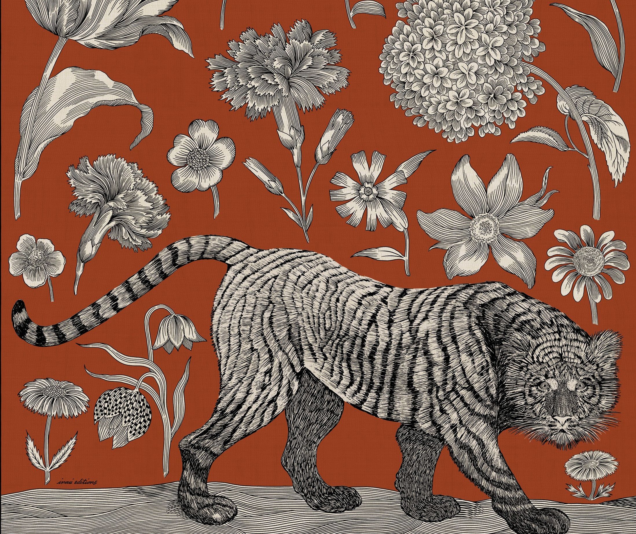 dibujo-gustav-Naranja-Pañuelos_cuadrados