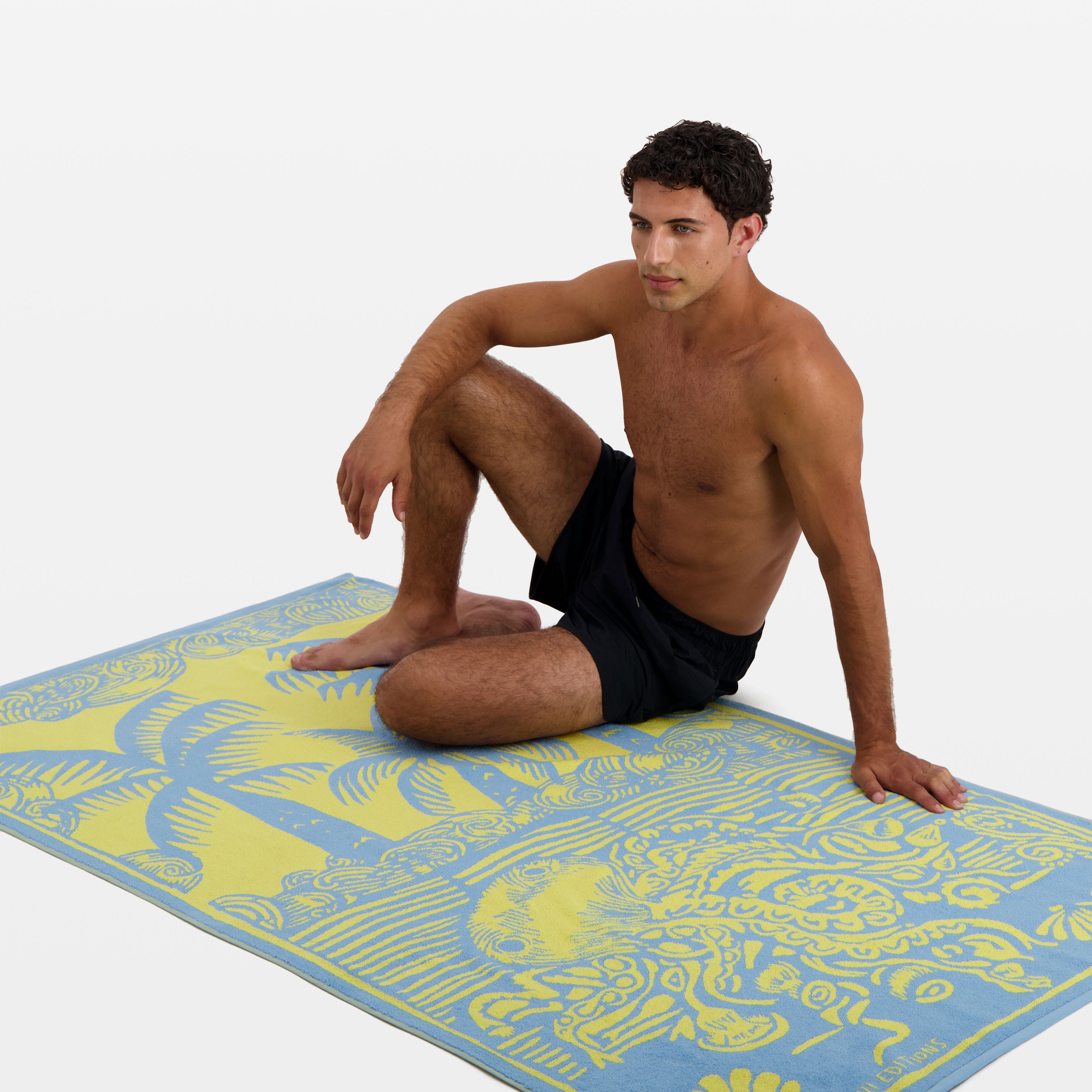 Beach Towel - Poulpe - Yellow