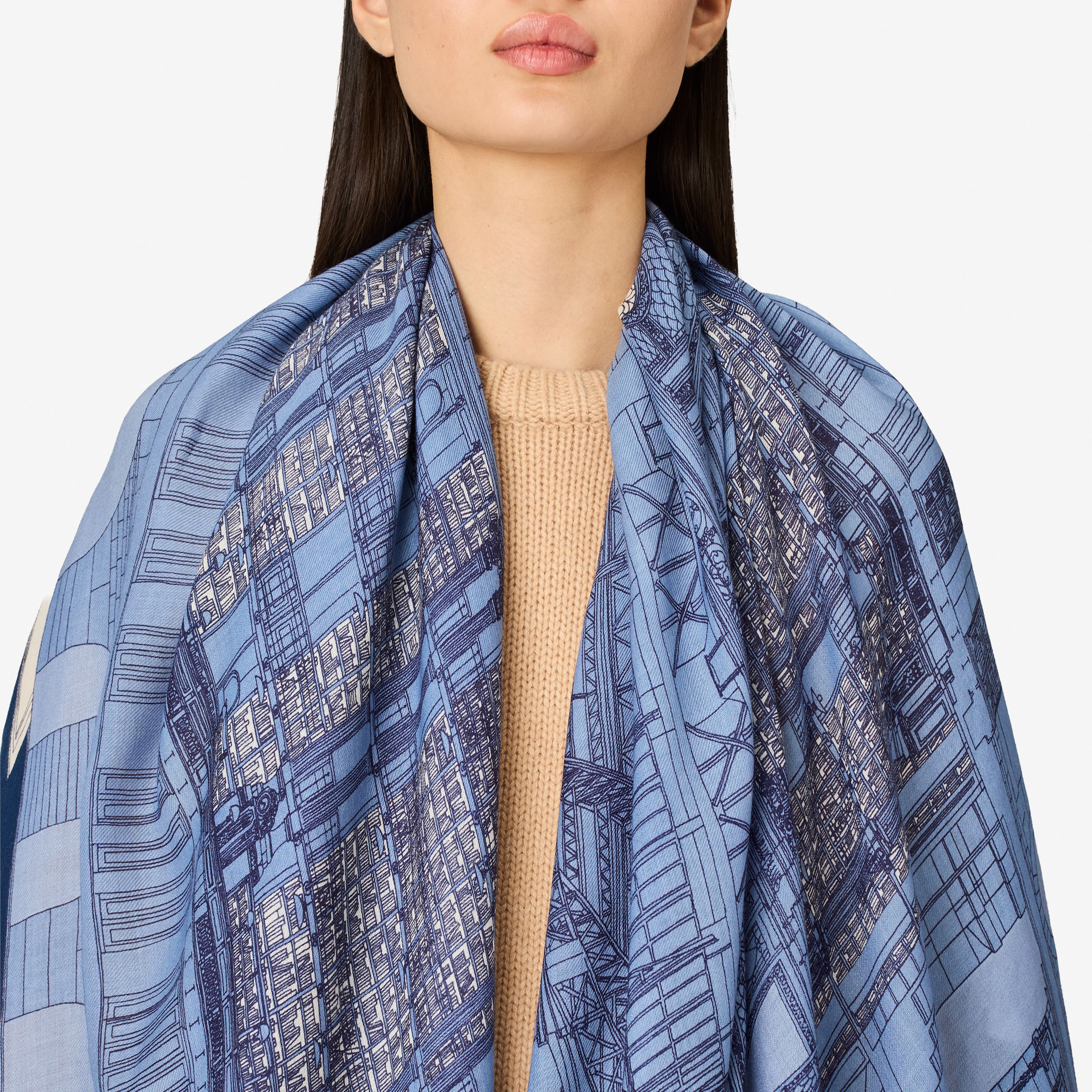 Scarf 100 - Vivienne - Blue