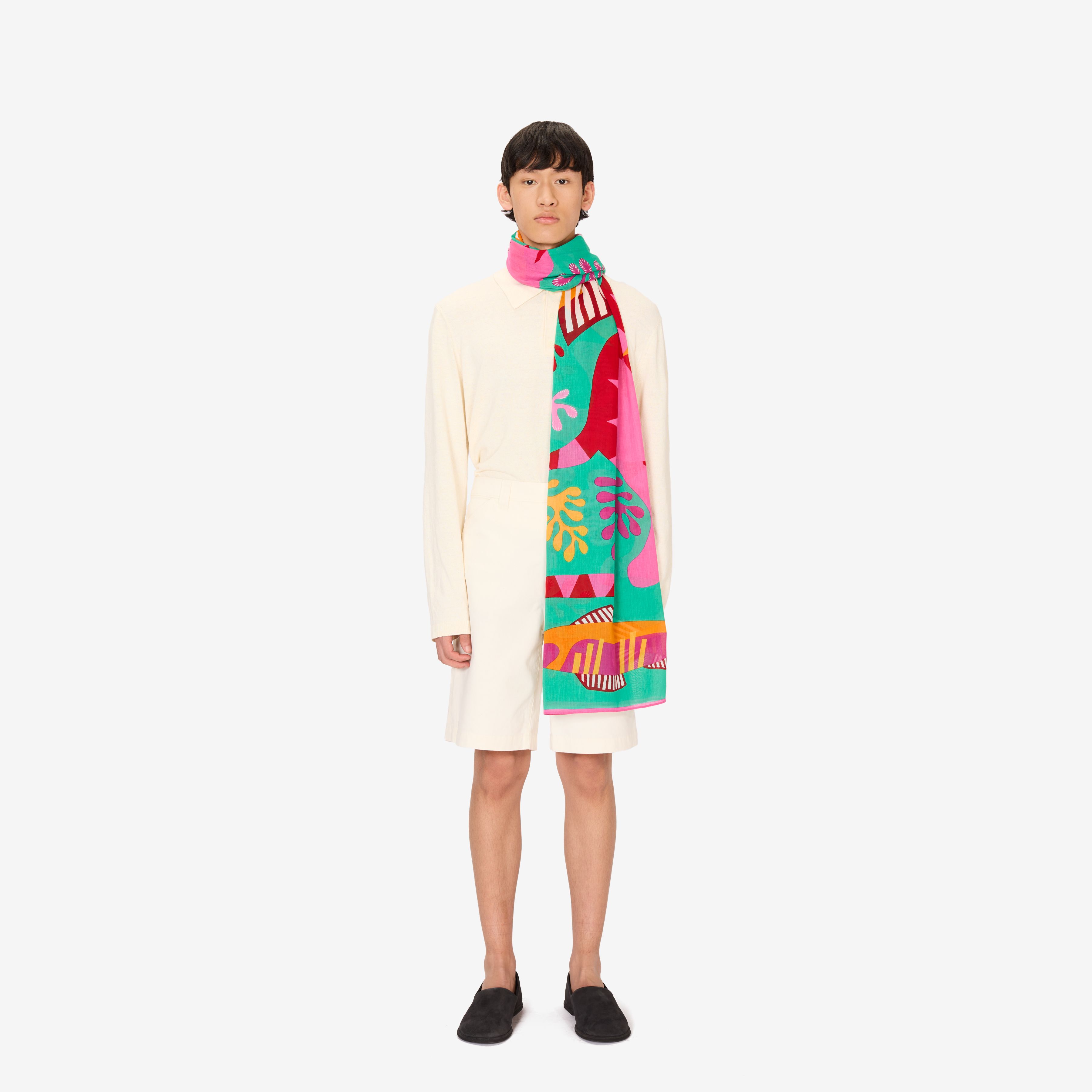 Scarf 100 - Splash - Turquoise