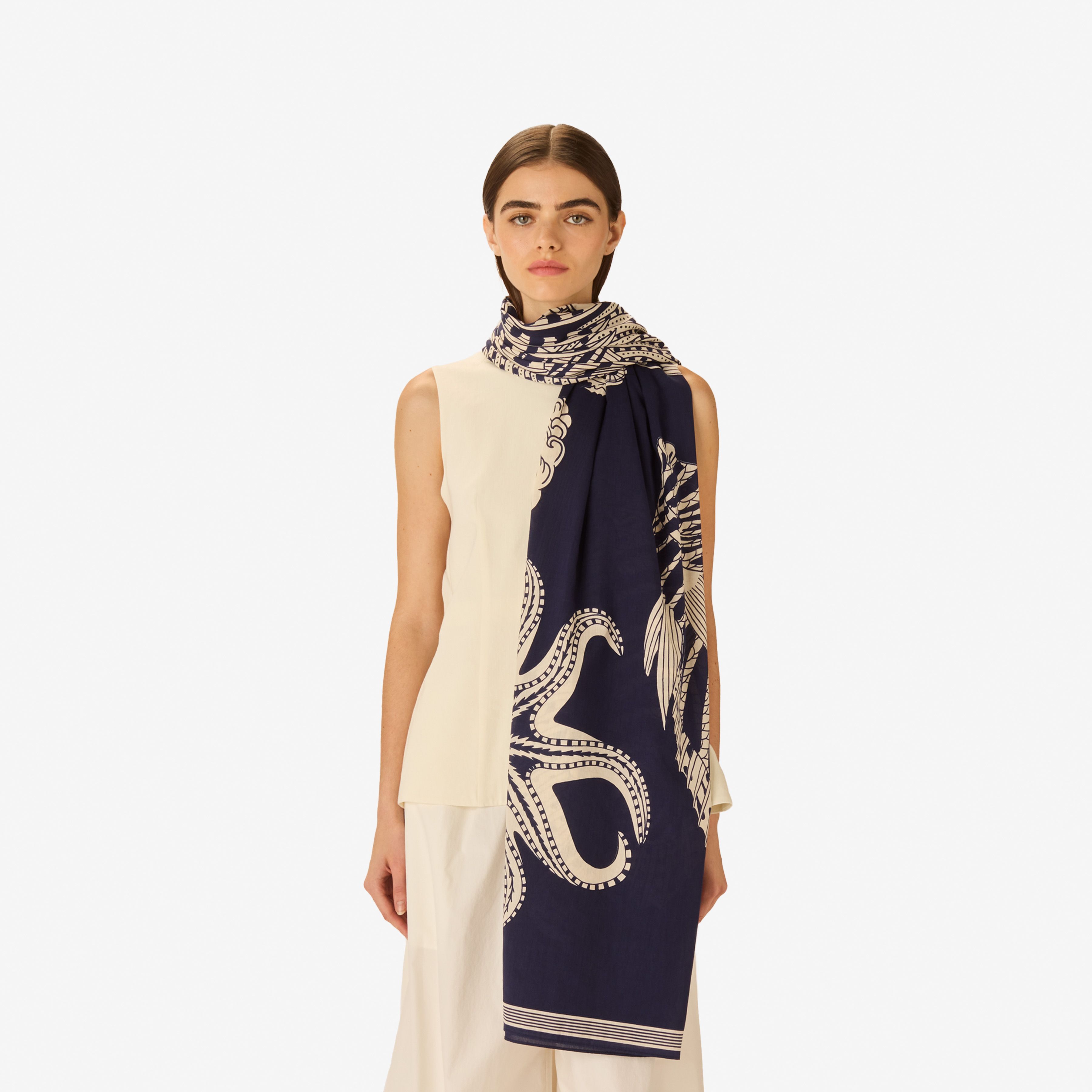Scarf 100 - Vague - Navy