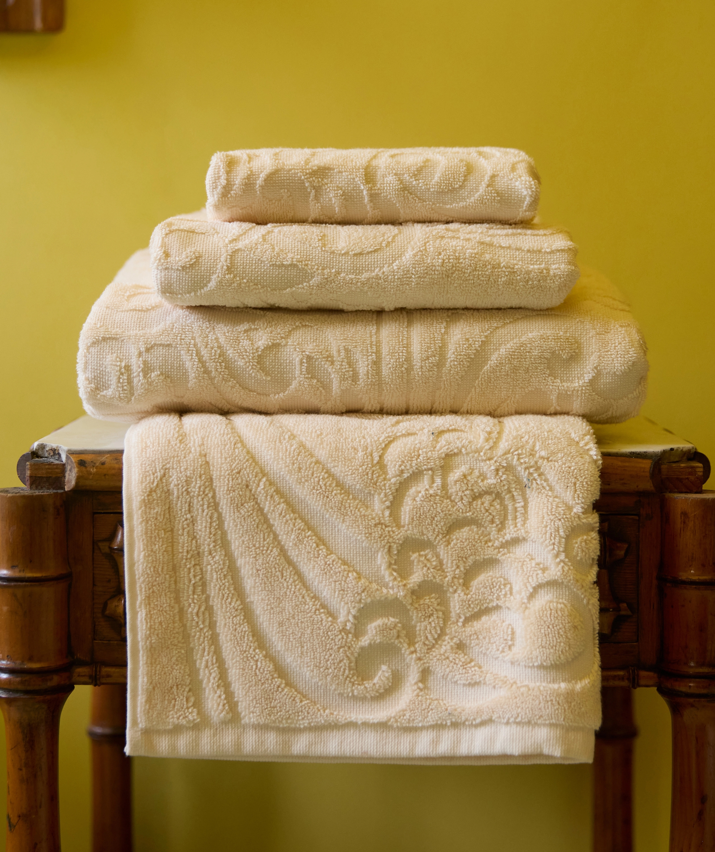 Tapis de bain 50 - Vague - Sable - Serviettes de bain