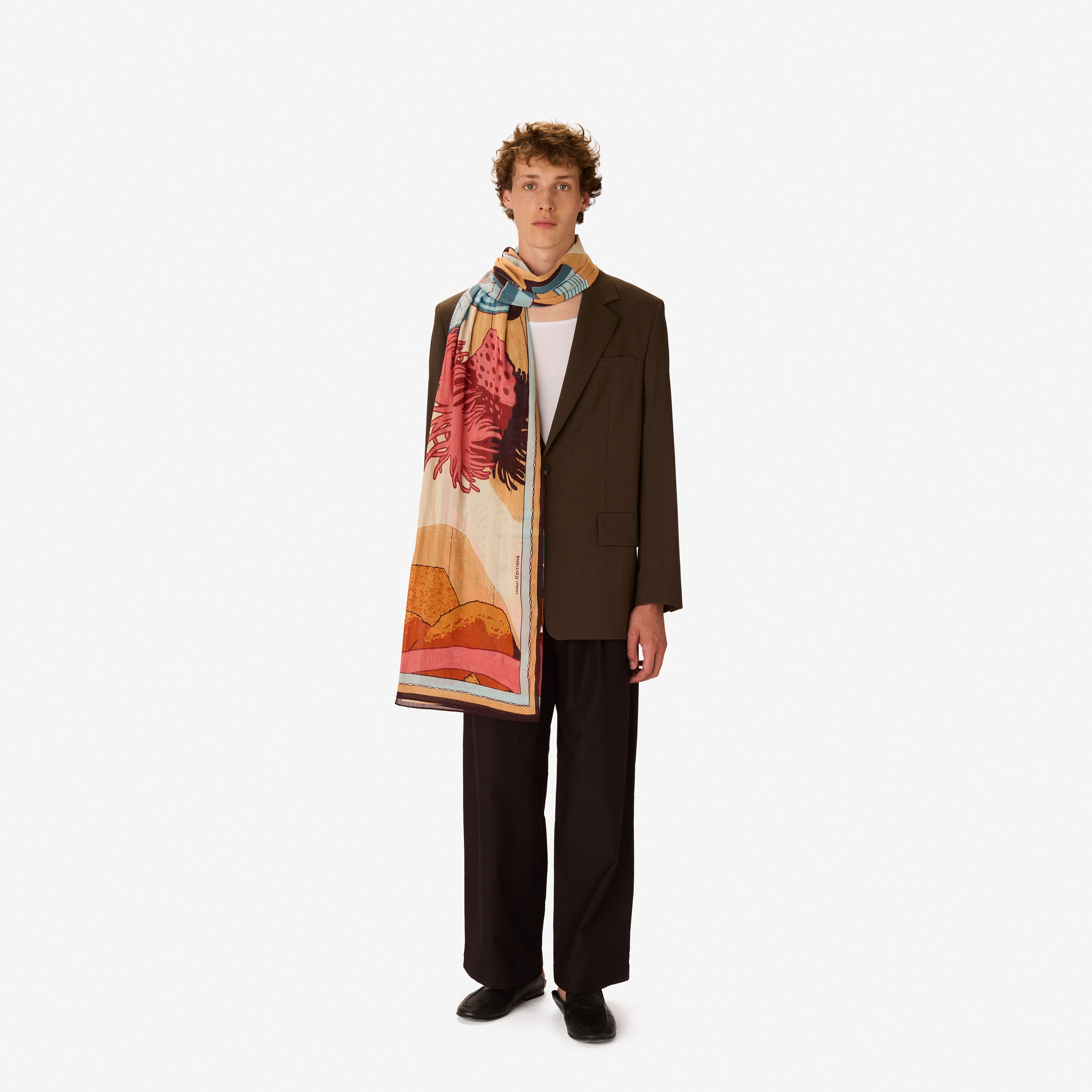Scarf 100 - Jardin - Coral