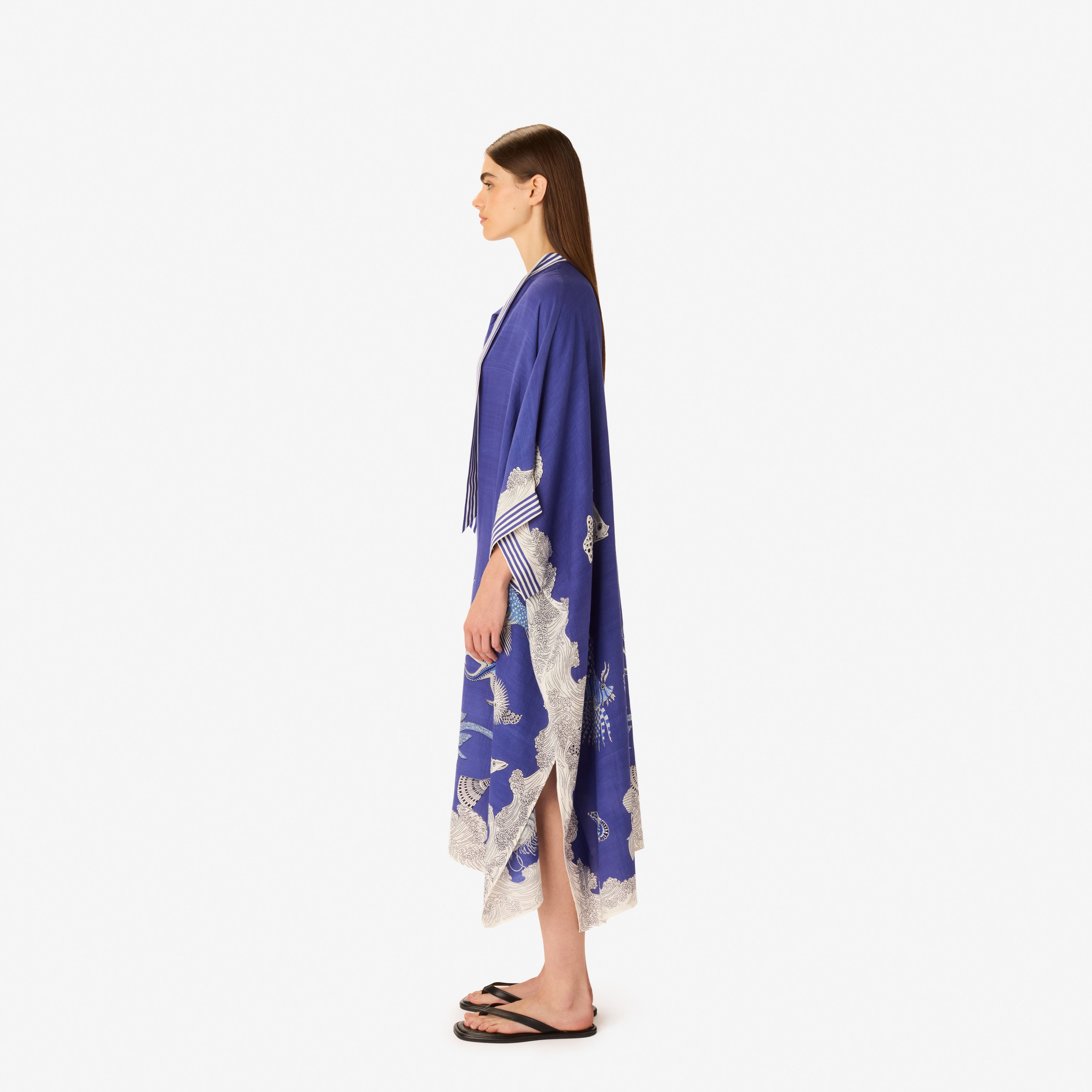 Kaftan Lungo - Poseidon - Blu Scuro
