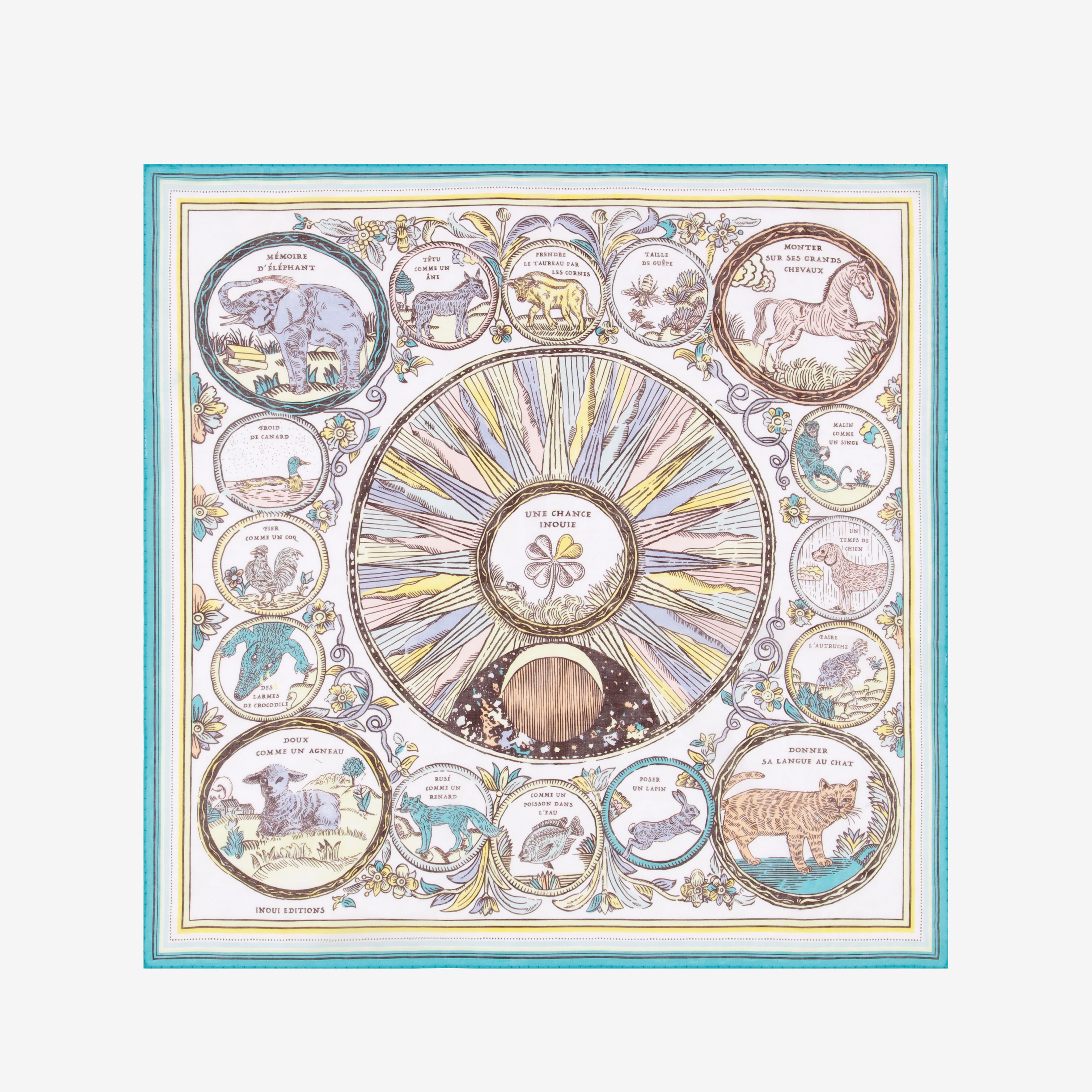 Pañuelo 70 Algodón - Chance Inoui - Pastel
