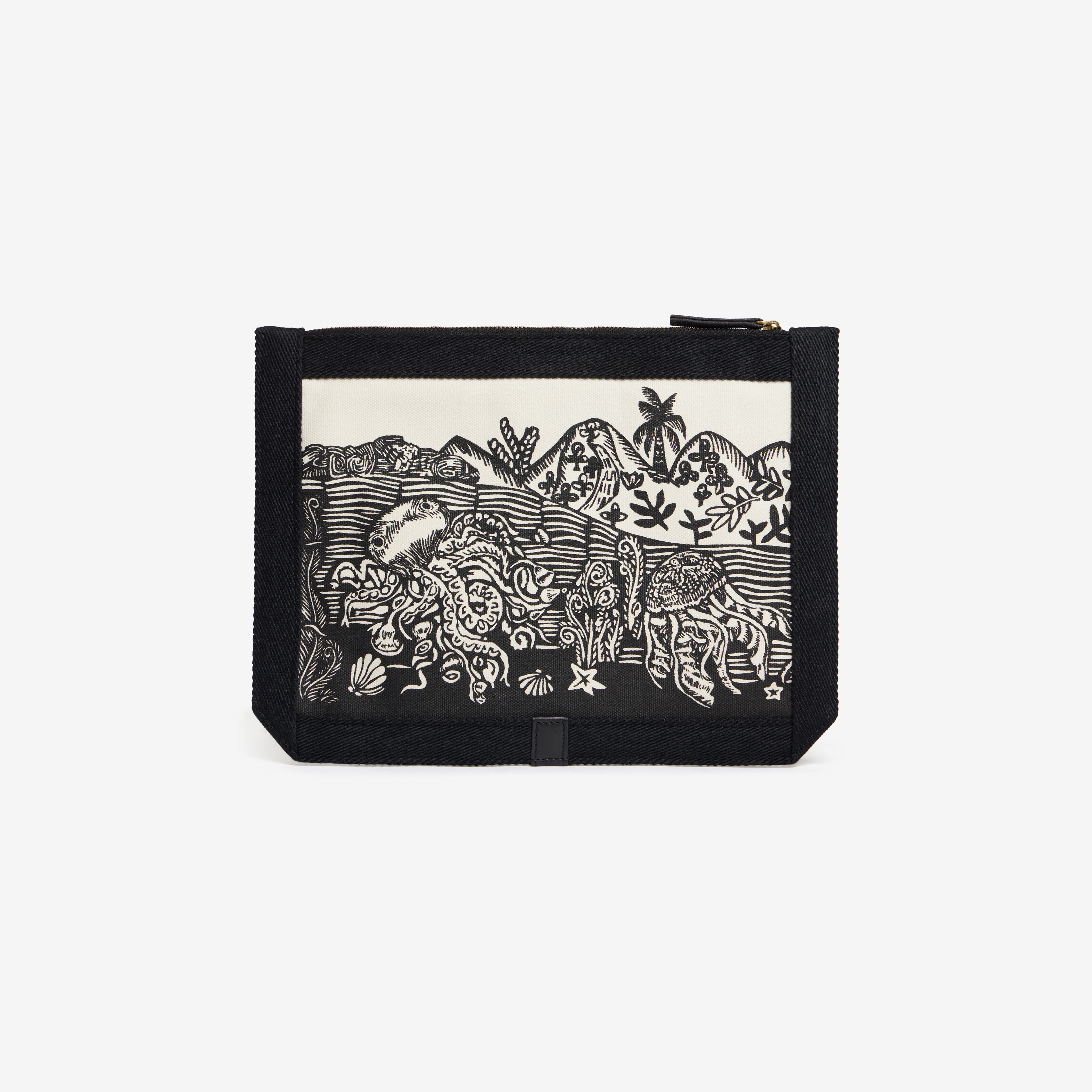 Pouch Strap - Dromadaire et Poulpe - Black And White