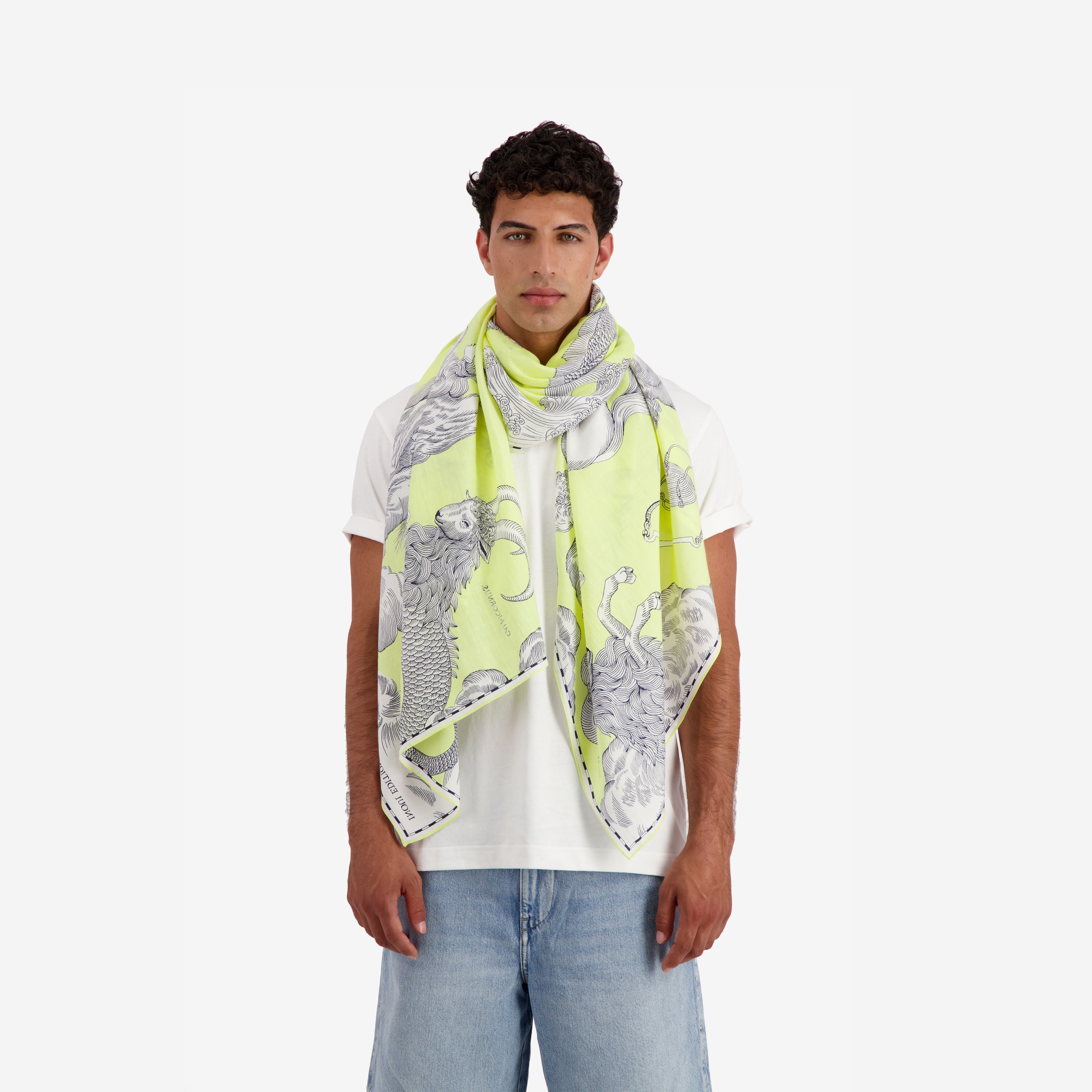 Scarf 100 - Astrologie - Lime Green