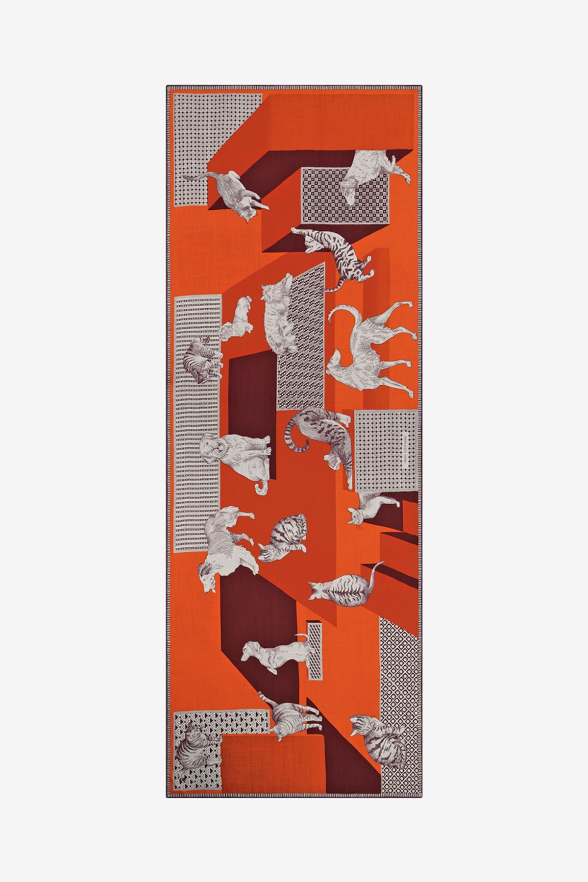 Schal 70 - Les Cheris - Rot