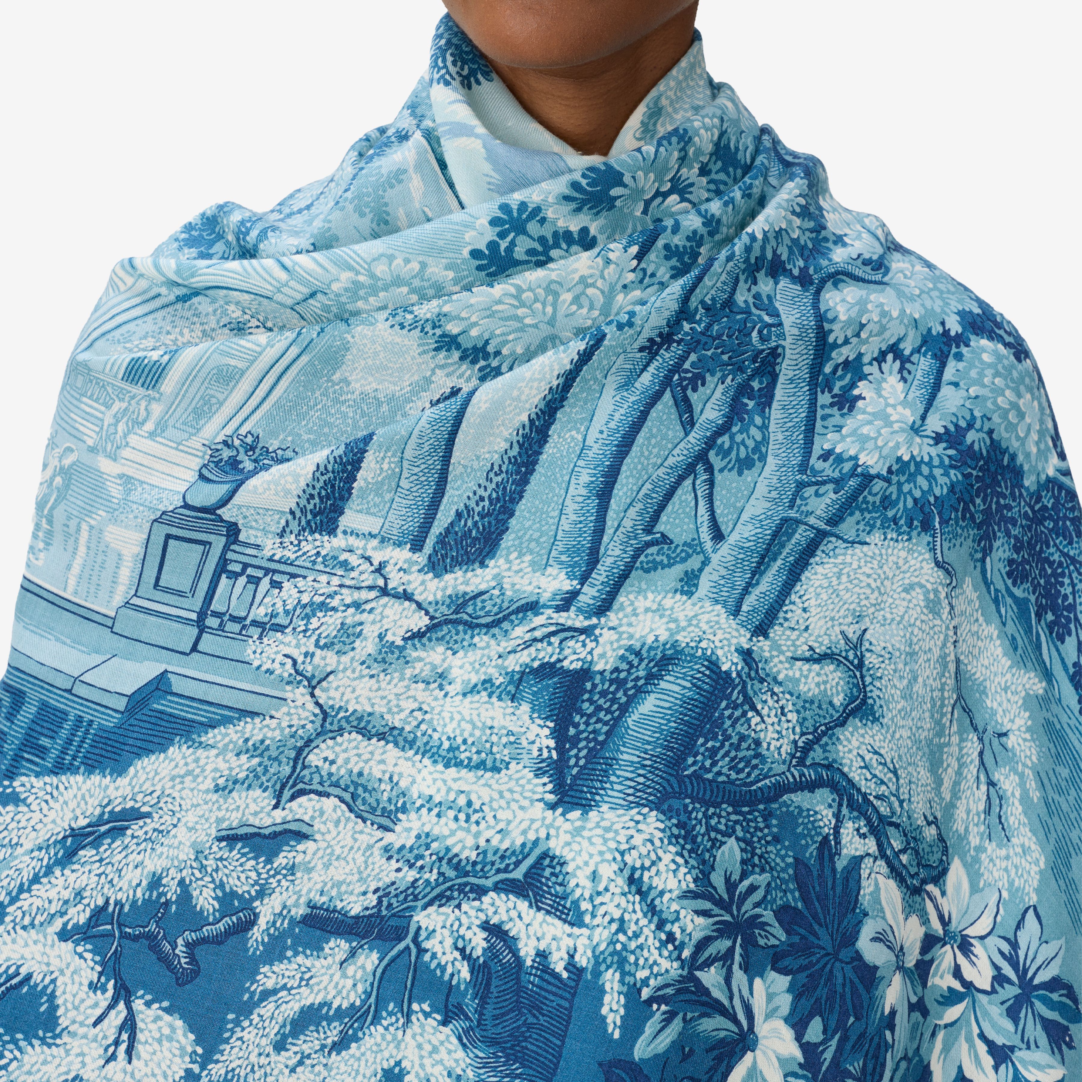 Scarf 100 - Come - Duck Blue
